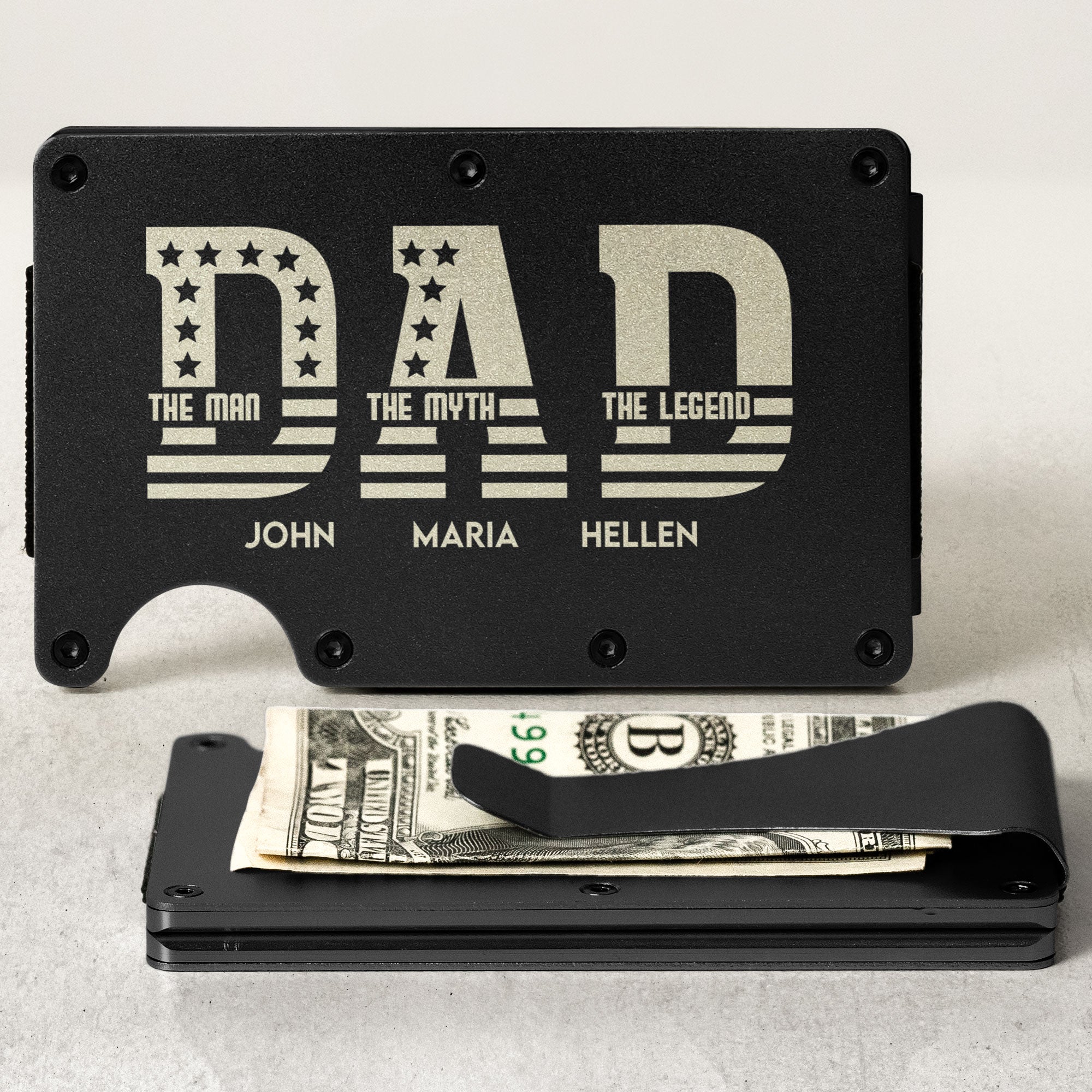 The Man The Myth The Legend - Personalized Metal Card Holder