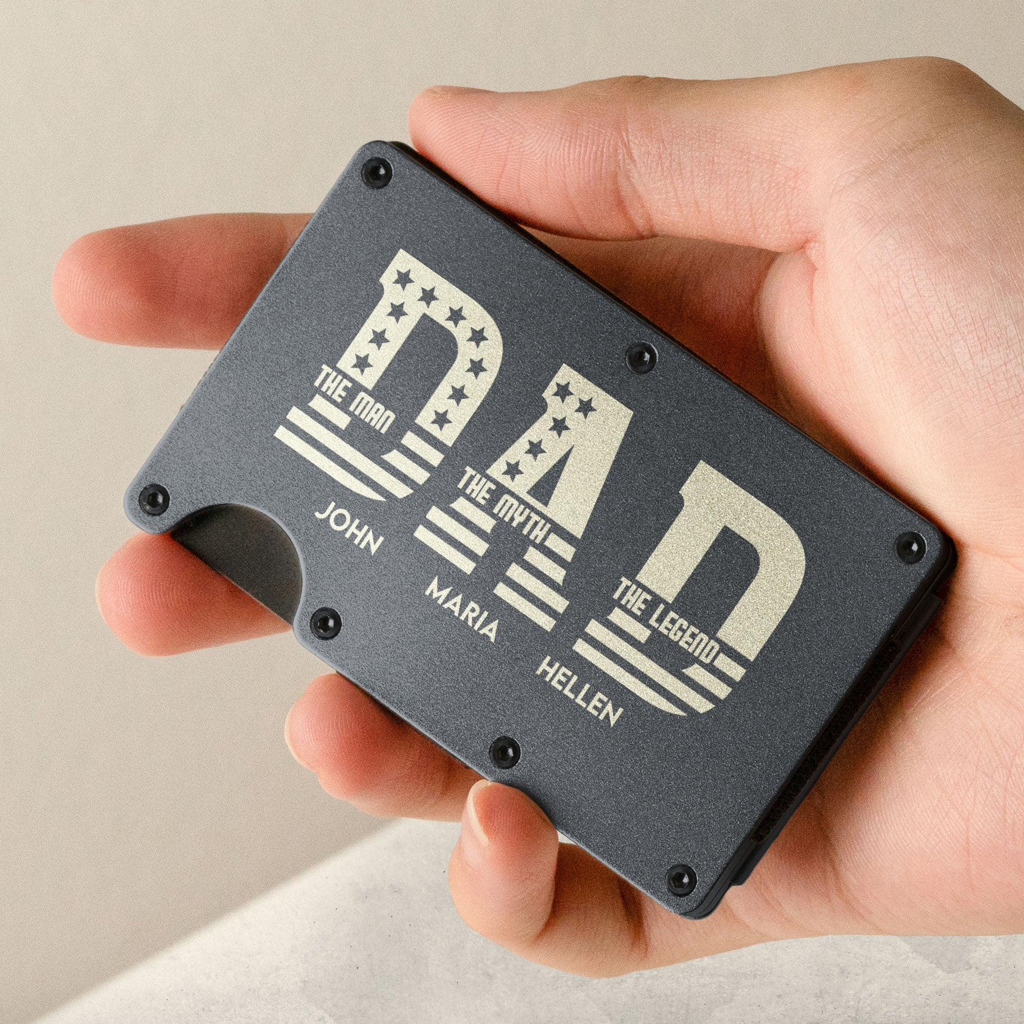 The Man The Myth The Legend - Personalized Metal Card Holder