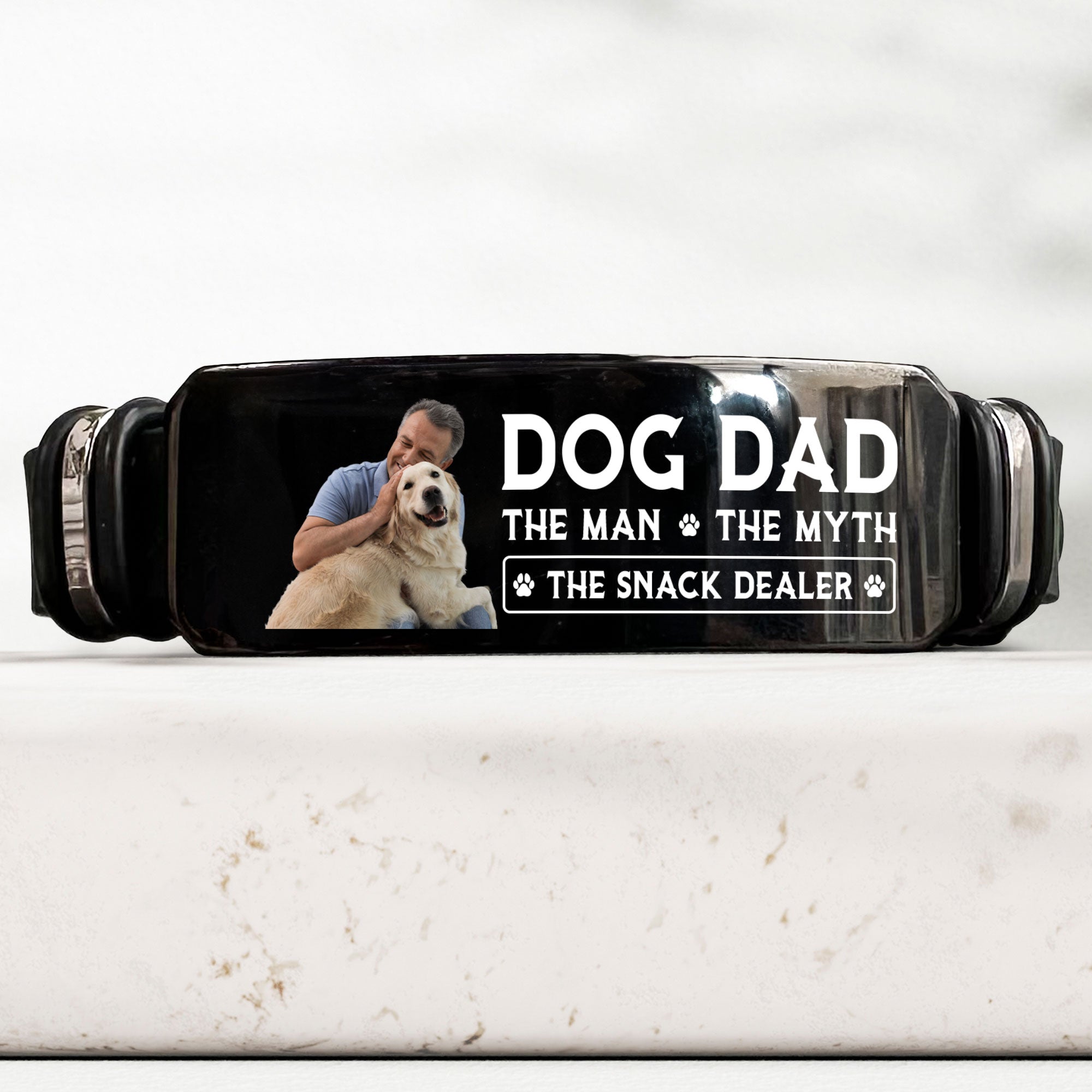 The Man The Myth The Snack Dealer - Personalized Photo Bracelet