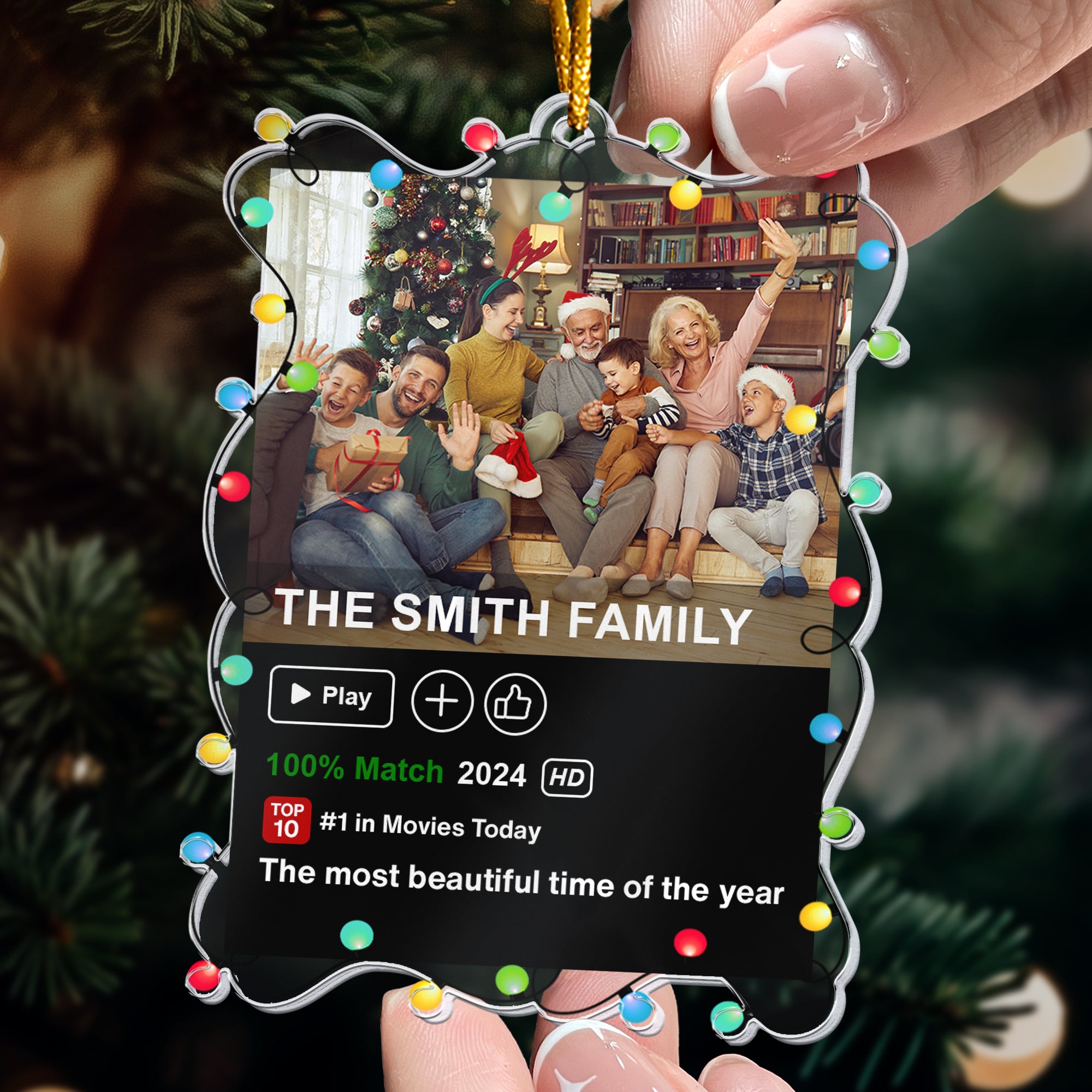 The Most Beautiful Time Of The Year - Personalized Acrylic Photo Ornament