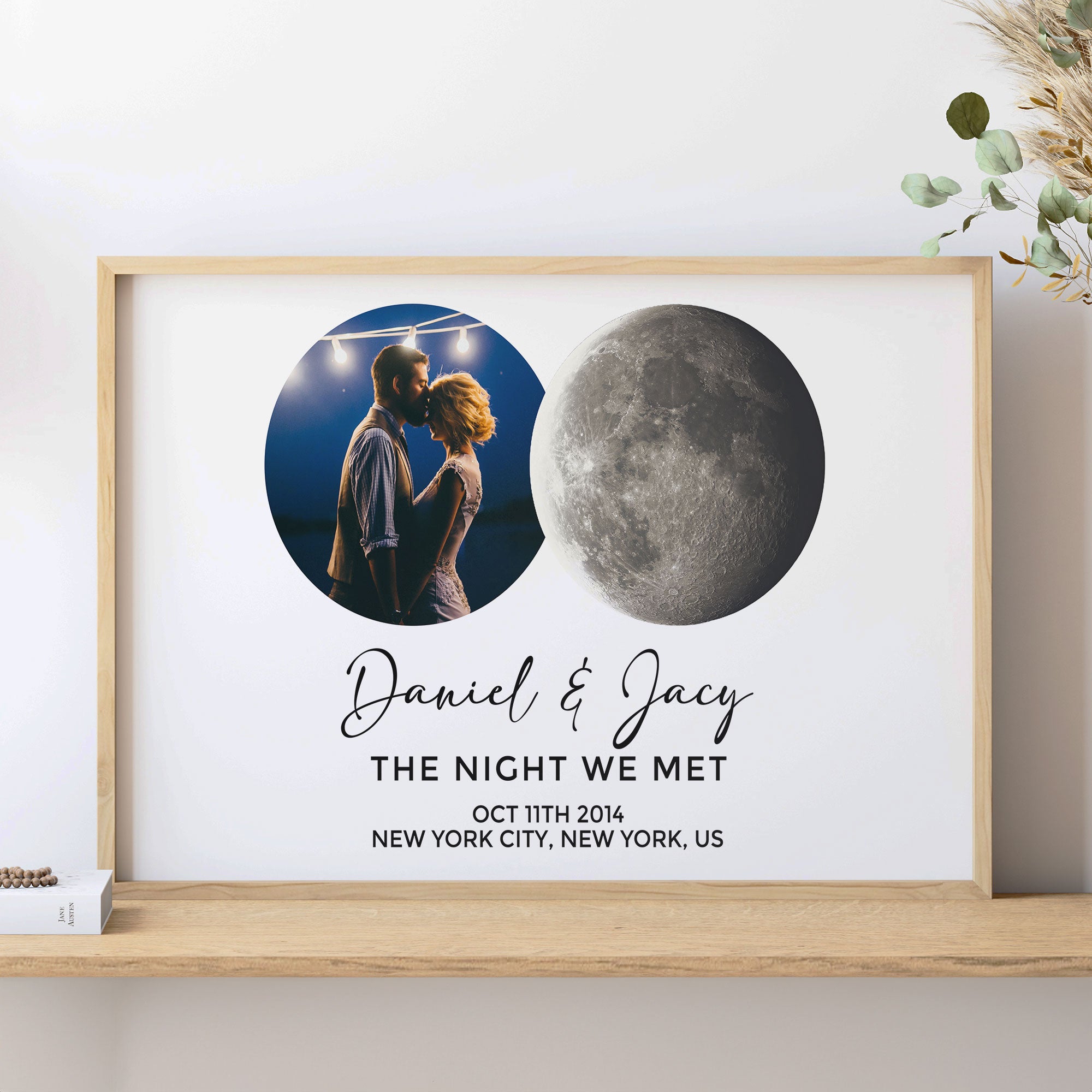 The Night We Met Custom Moon Phase - Personalized Photo Poster