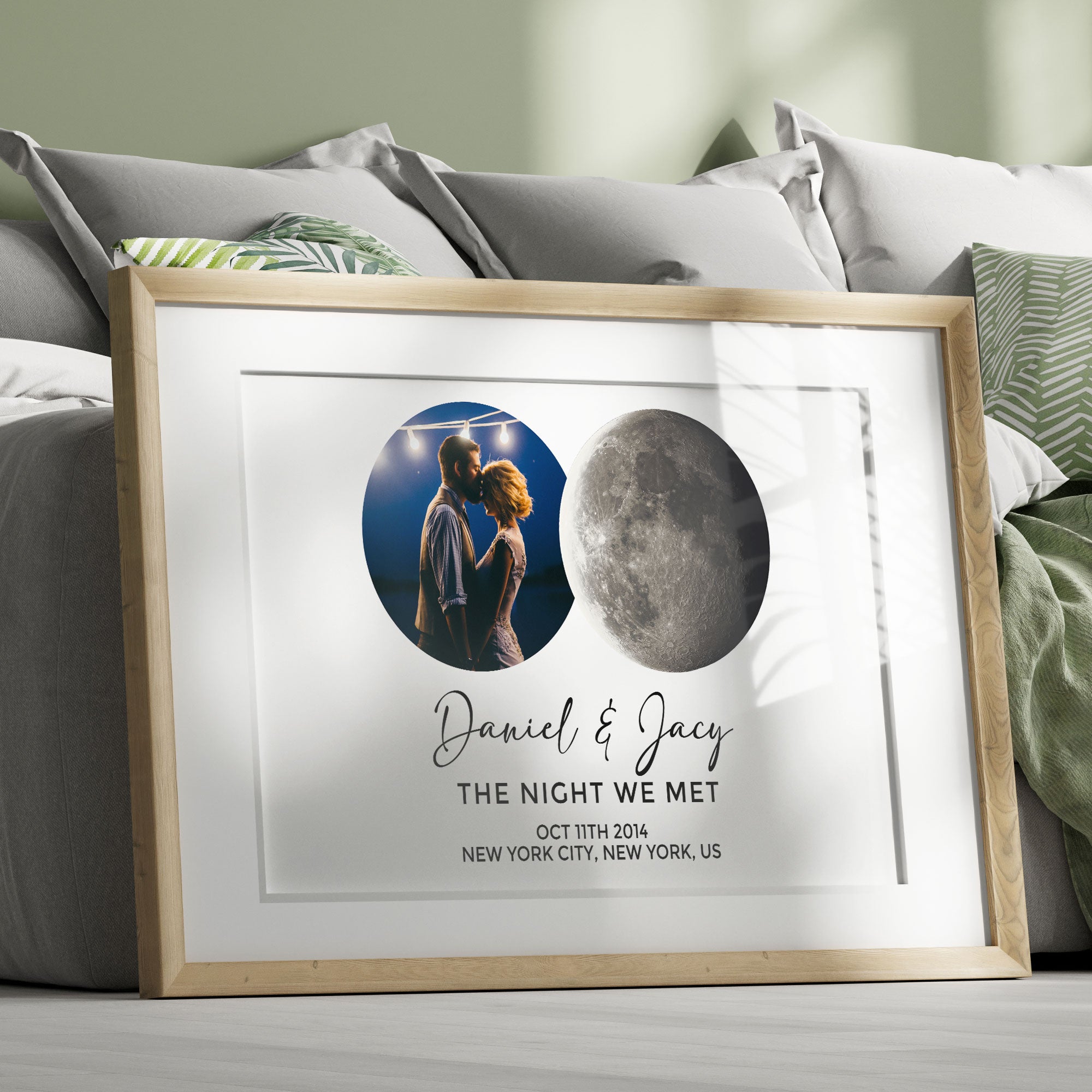 The Night We Met Custom Moon Phase - Personalized Photo Poster