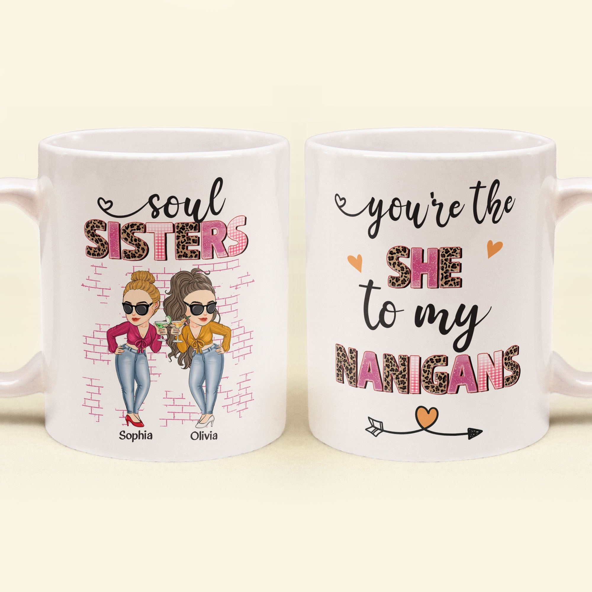 The She To My Nanigans - Personalized Mug