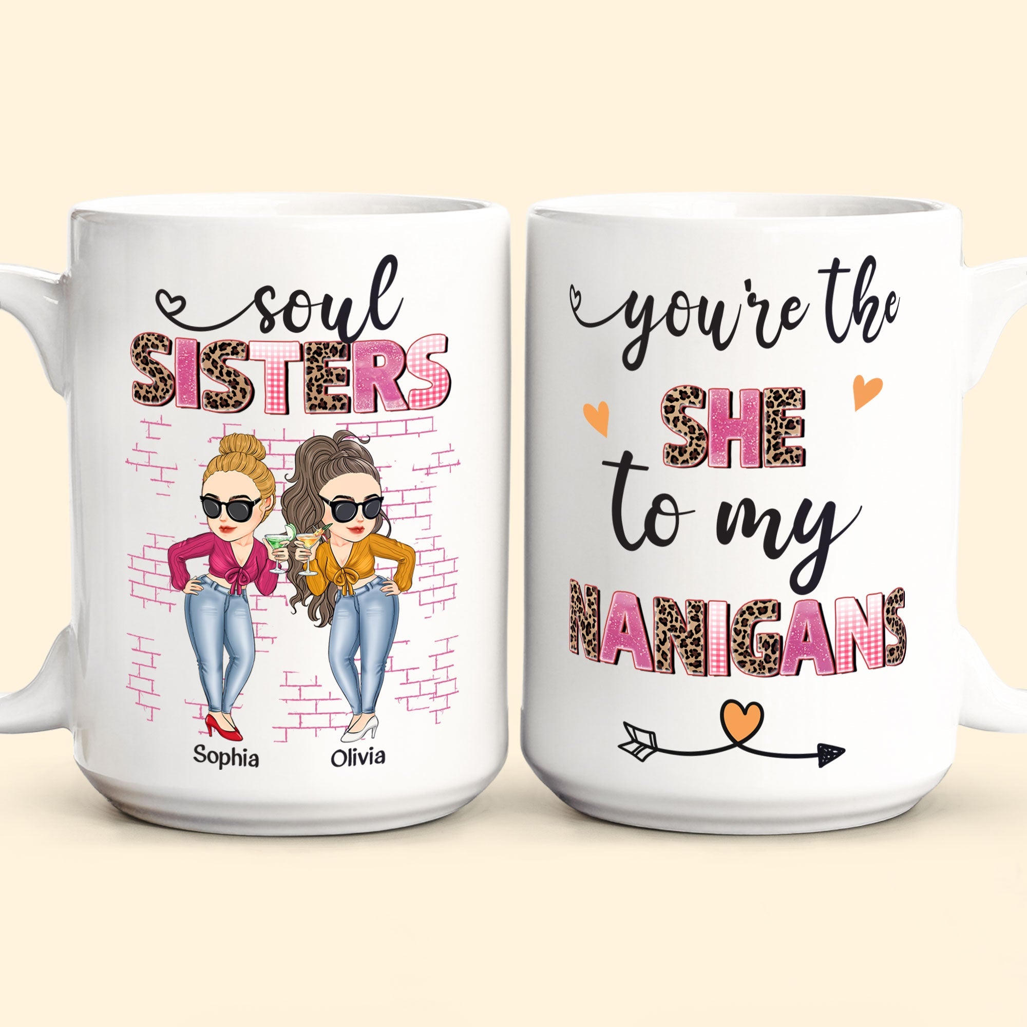 The She To My Nanigans - Personalized Mug