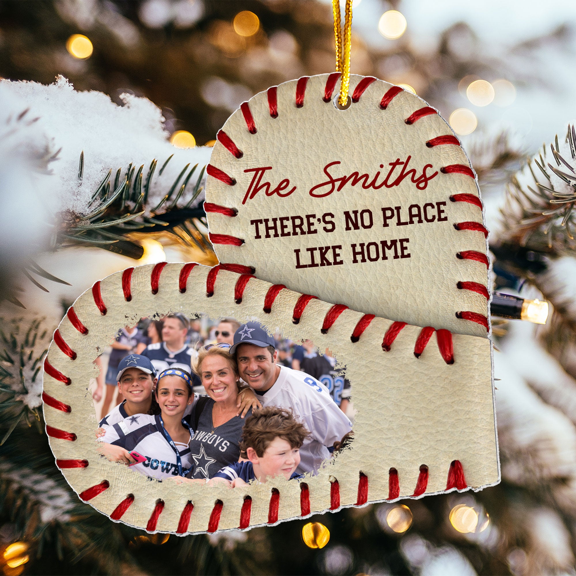 There's No Place Like Home - Personalized Acrylic Photo Ornament