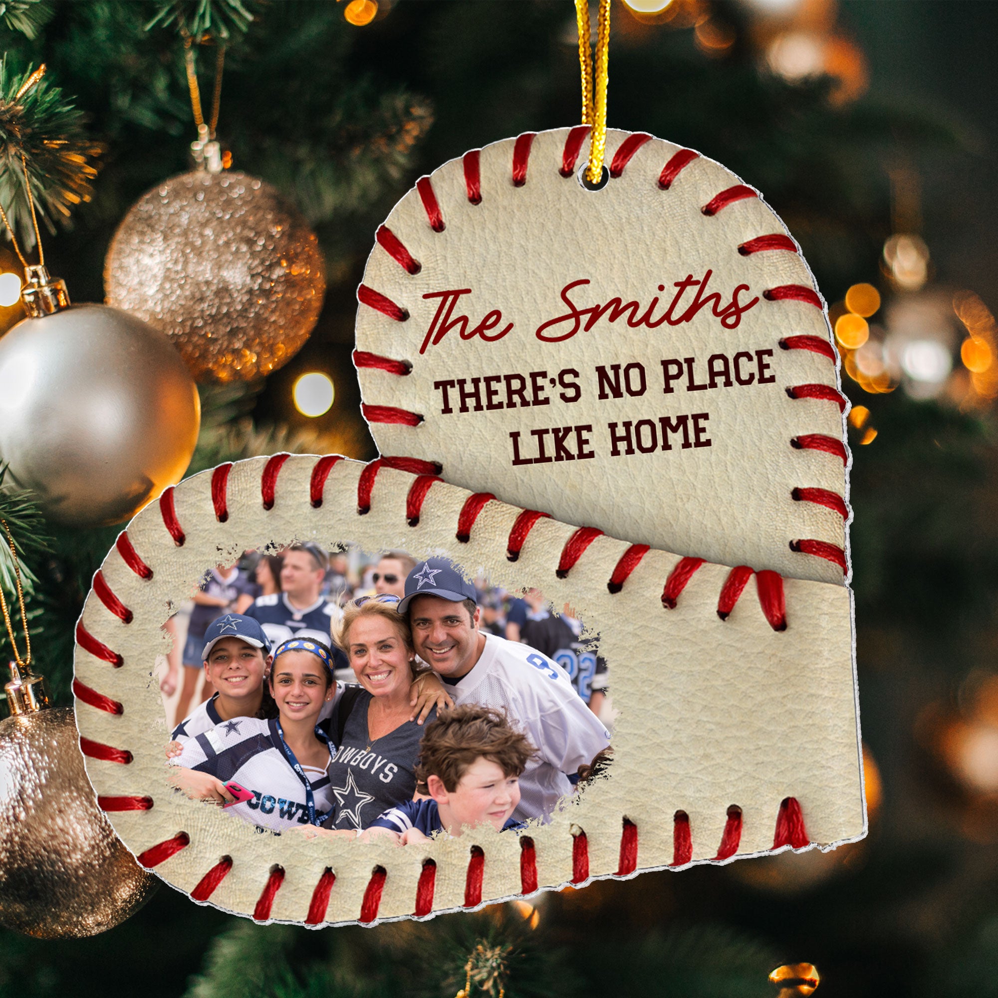 There's No Place Like Home - Personalized Acrylic Photo Ornament