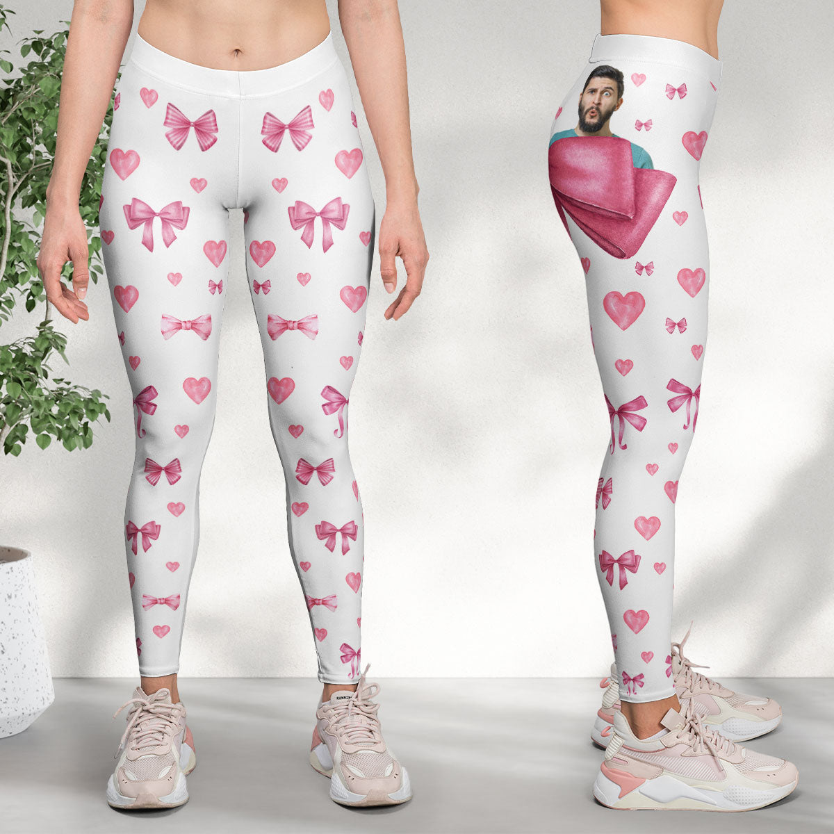 These Sweet Cheeks Belong To - Personalized Photo Leggings