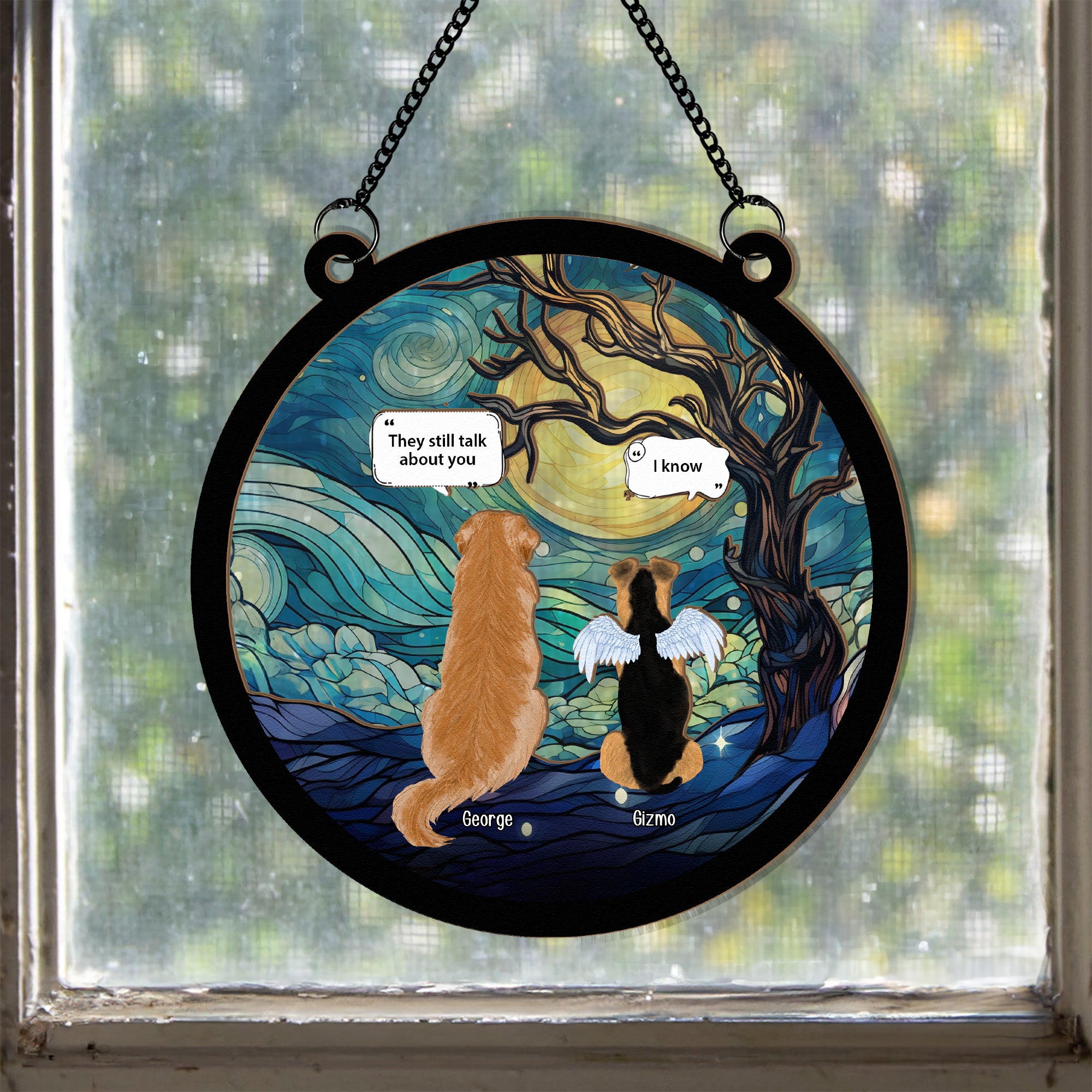 They Still Talk About You - Personalized Window Hanging Suncatcher Ornament