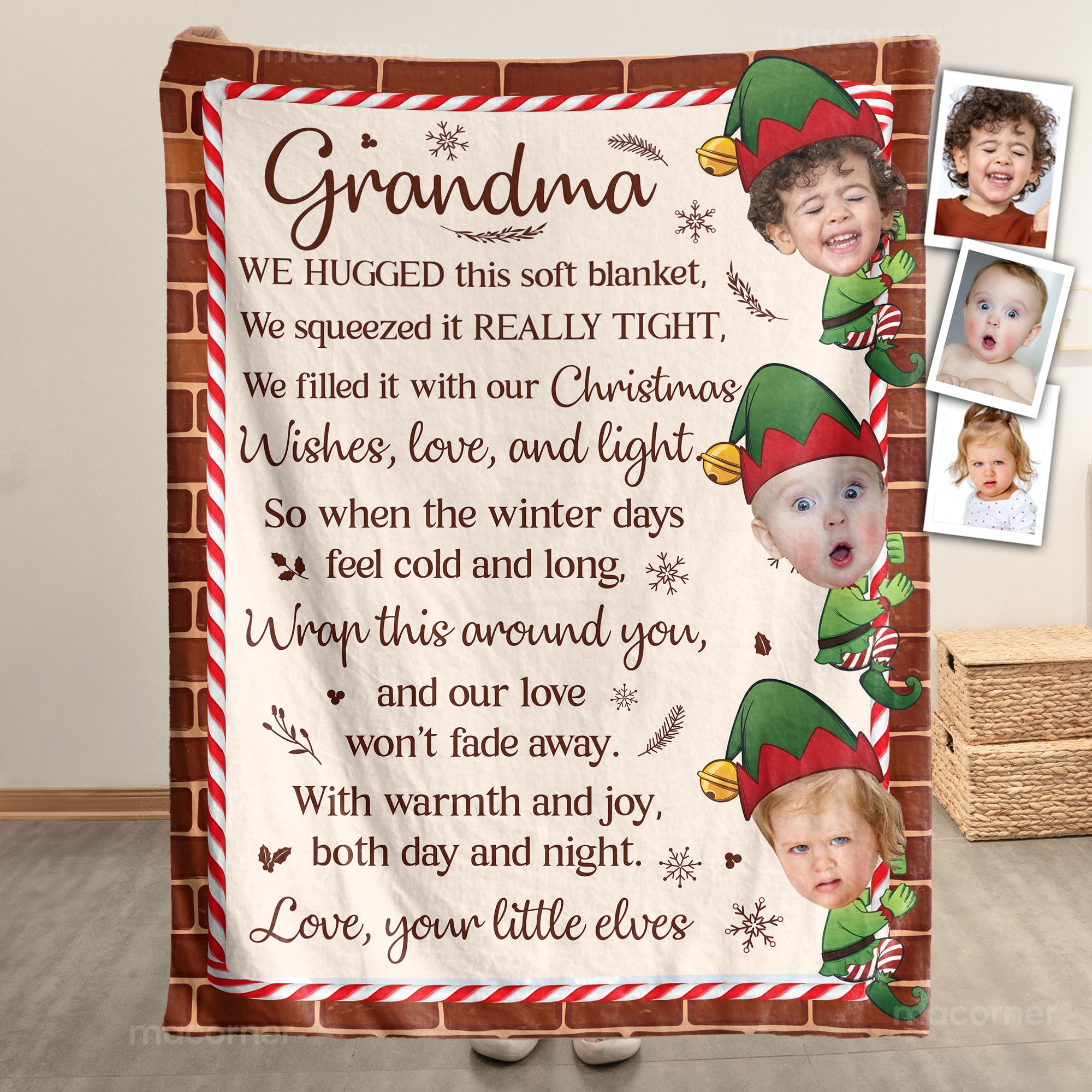 This Blanket Is Our Love For Grandma - Personalized Blanket