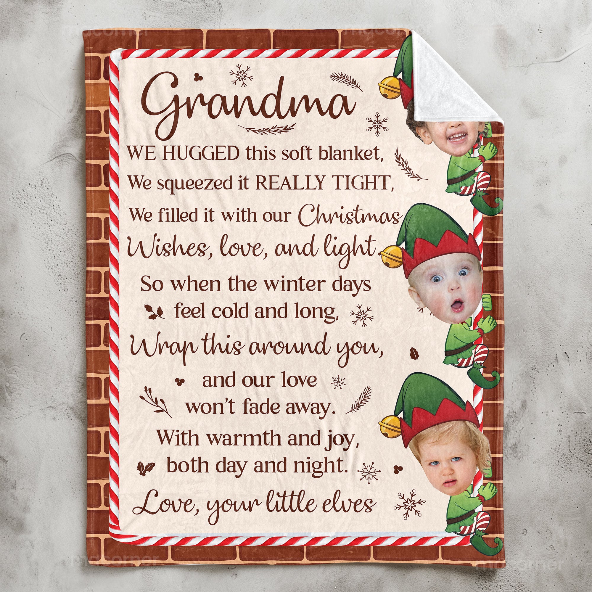 This Blanket Is Our Love For Grandma - Personalized Blanket