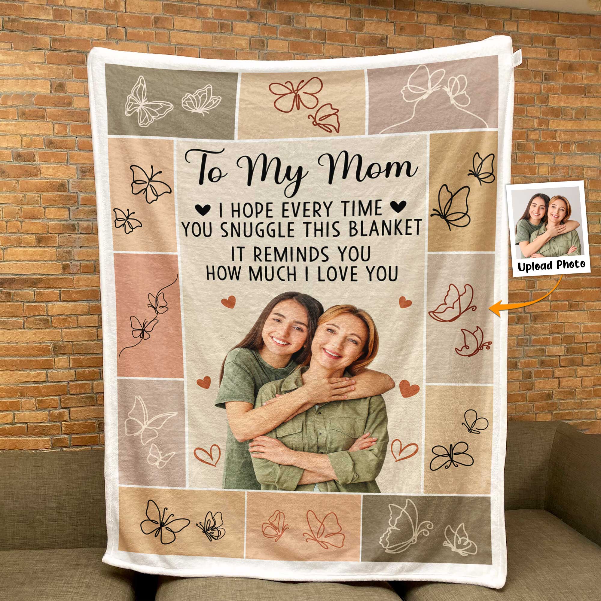 This Blanket Reminds I Love You - Personalized Photo Blanket