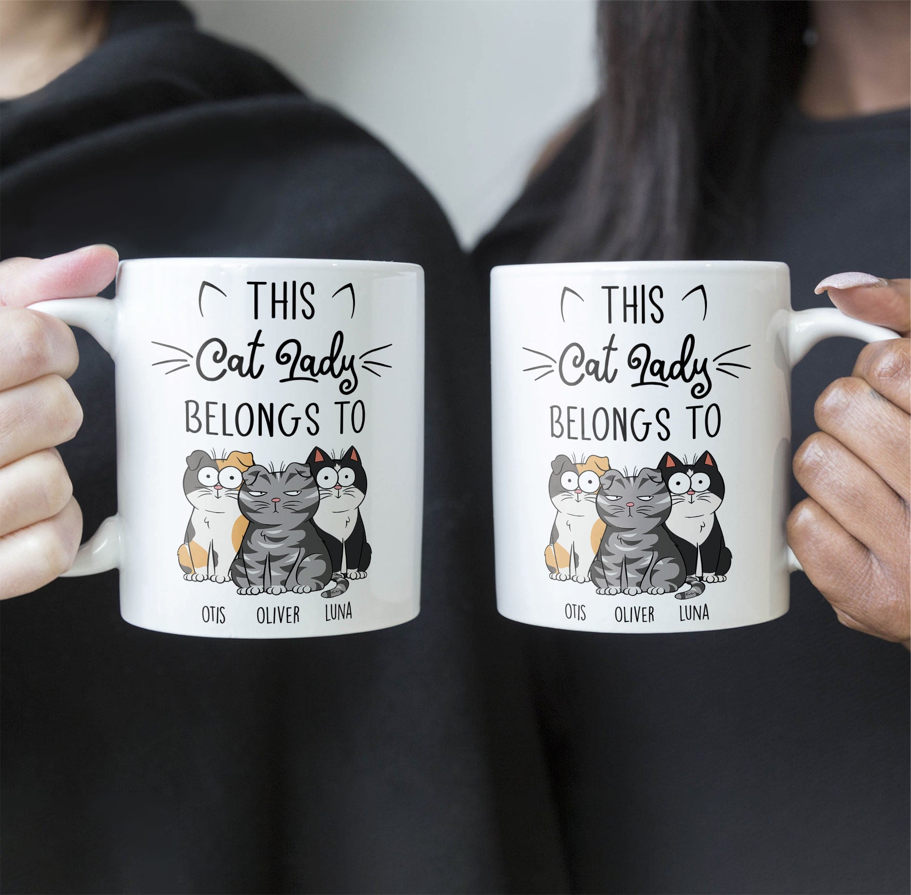 This Cat Lady Belongs To - Personalized Mug