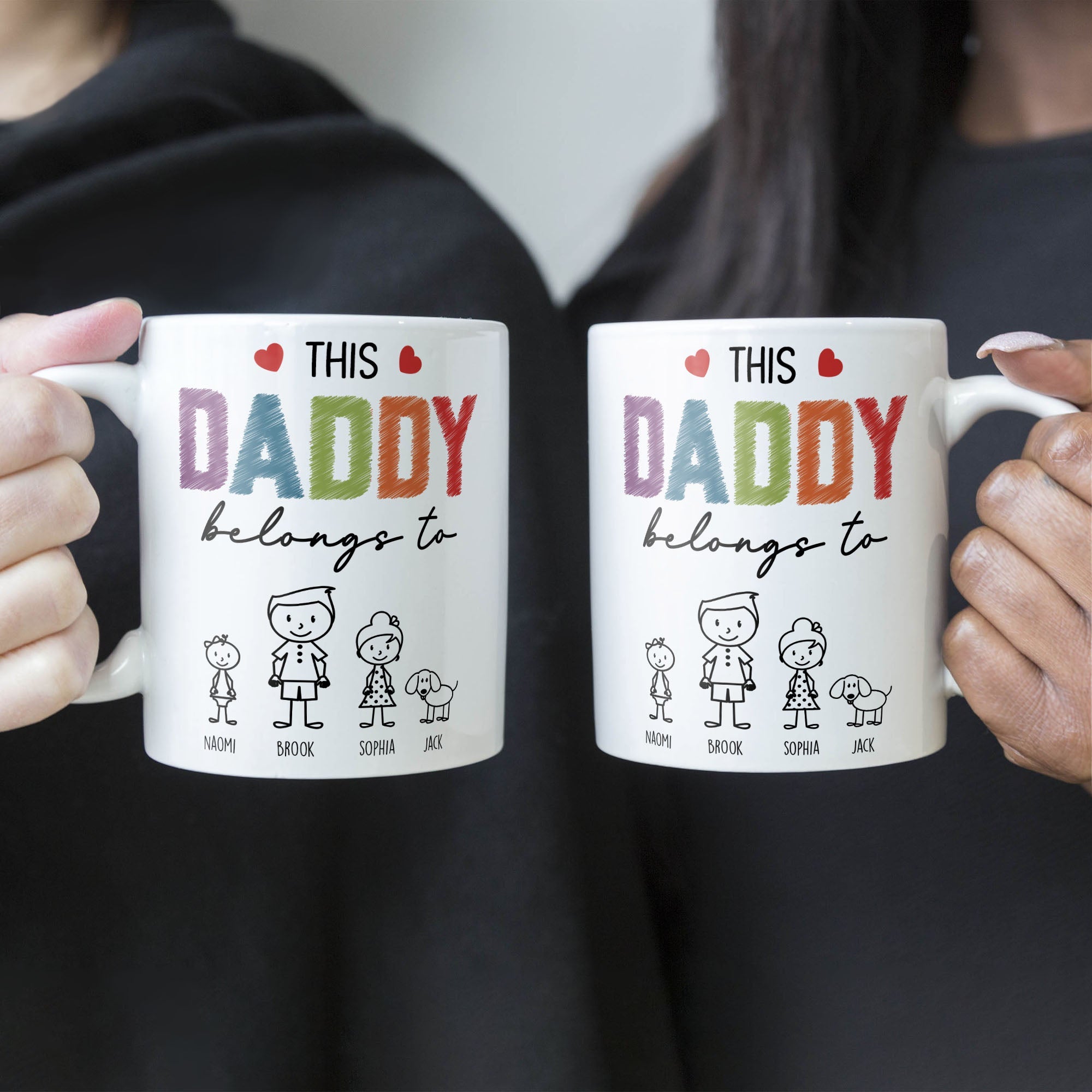 This Daddy Belongs To - Personalized Mug