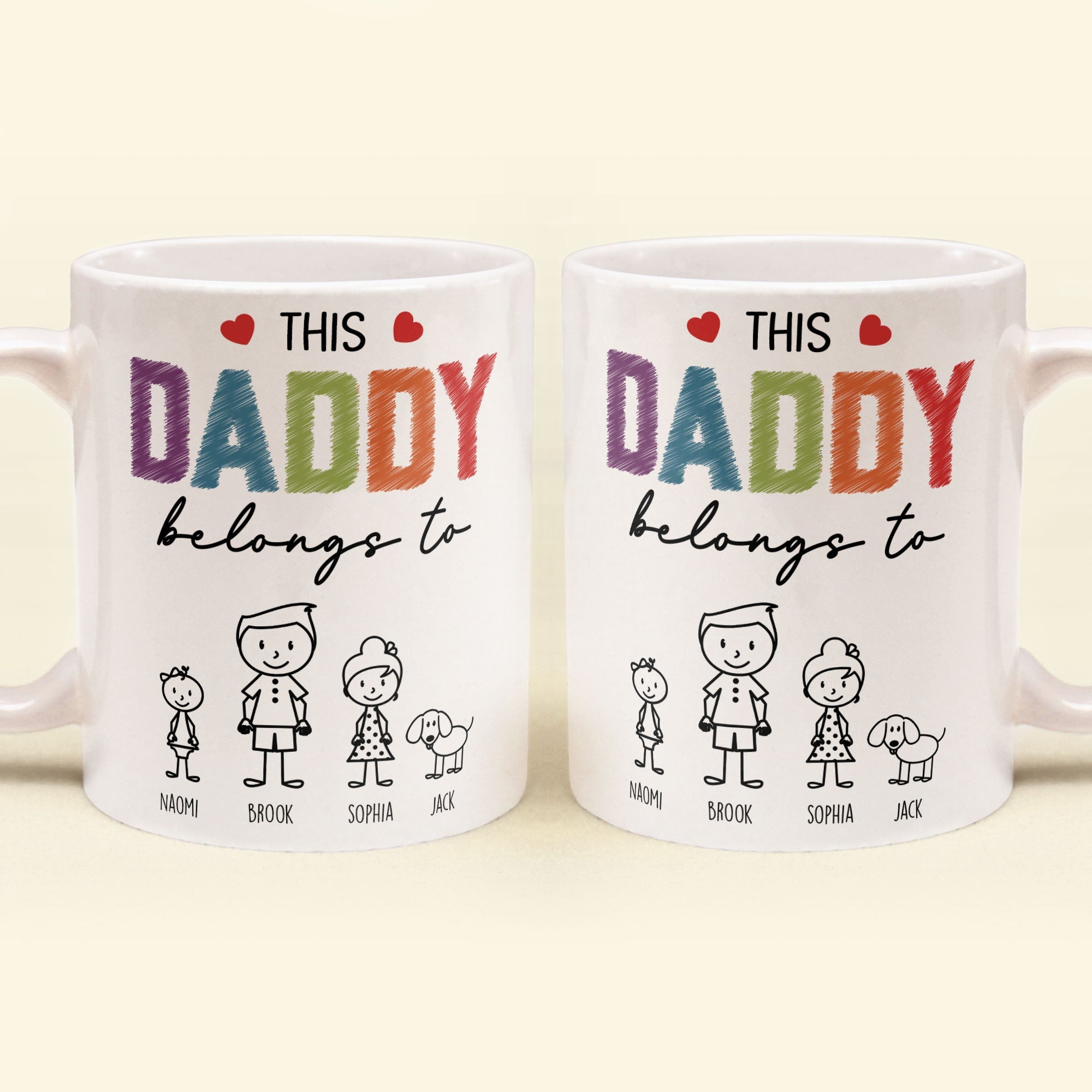 This Daddy Belongs To - Personalized Mug