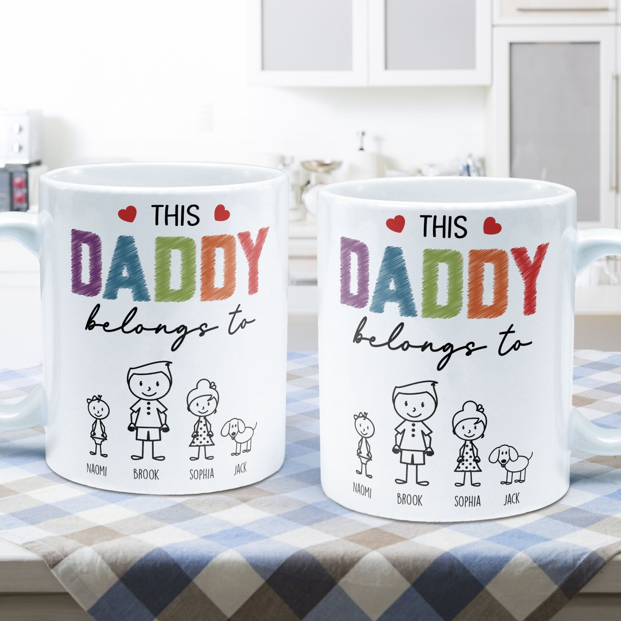 This Daddy Belongs To - Personalized Mug