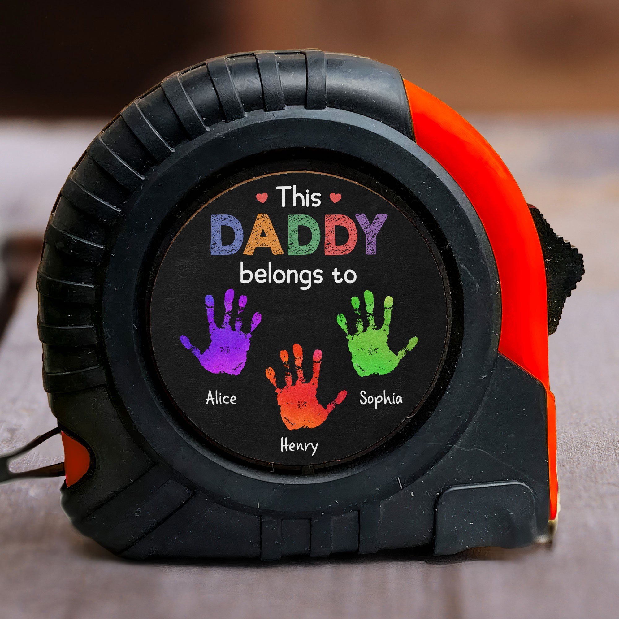 This Daddy Belongs To - Personalized Tape Measure