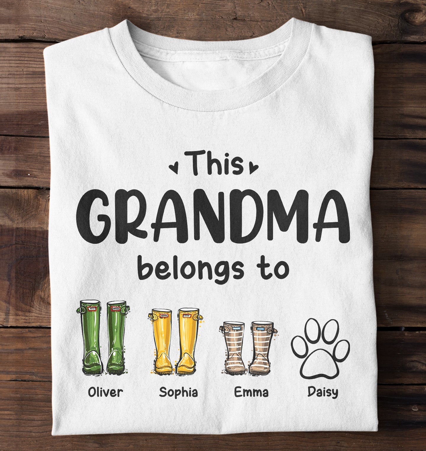 This Grandma Belongs To Boots Garden - Personalized Shirt