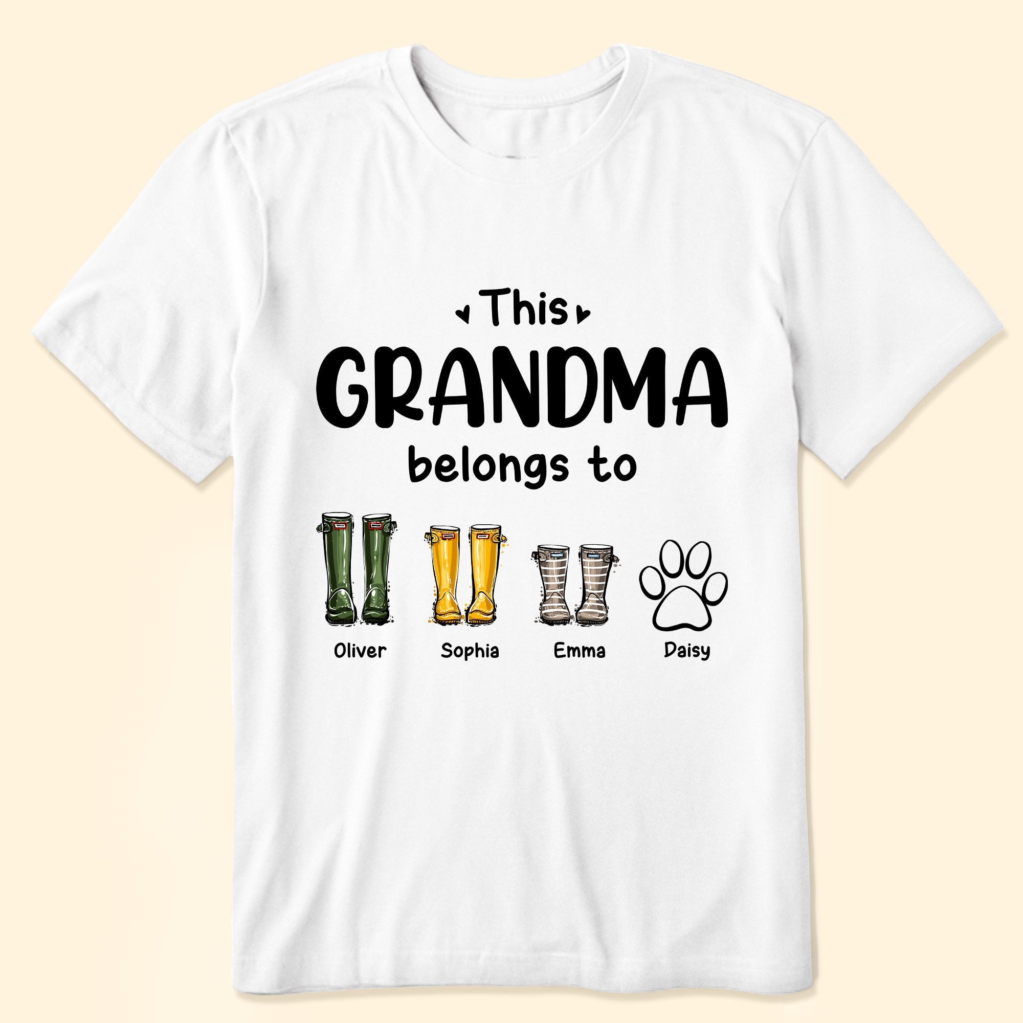 This Grandma Belongs To Boots Garden - Personalized Shirt