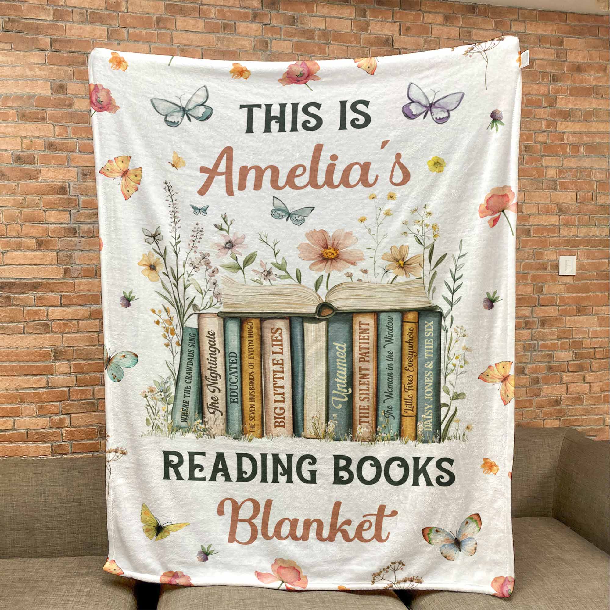 This Is My Reading Books Blanket - Gifts For Book Club, Reading Lovers, Nerd - Personalized Blanket