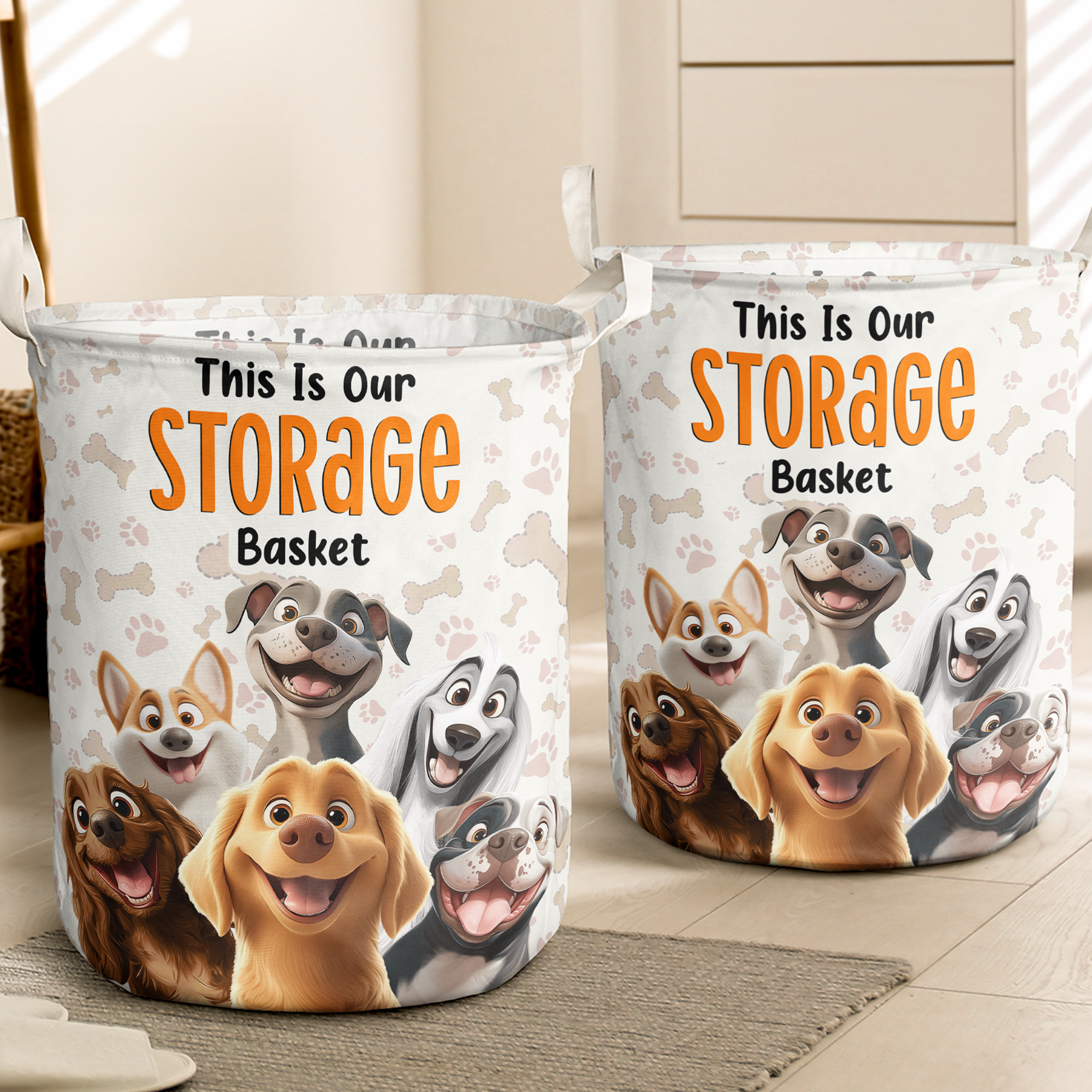 This Is My Storage Basket Dog Lovers - Personalized Laundry Storage Basket