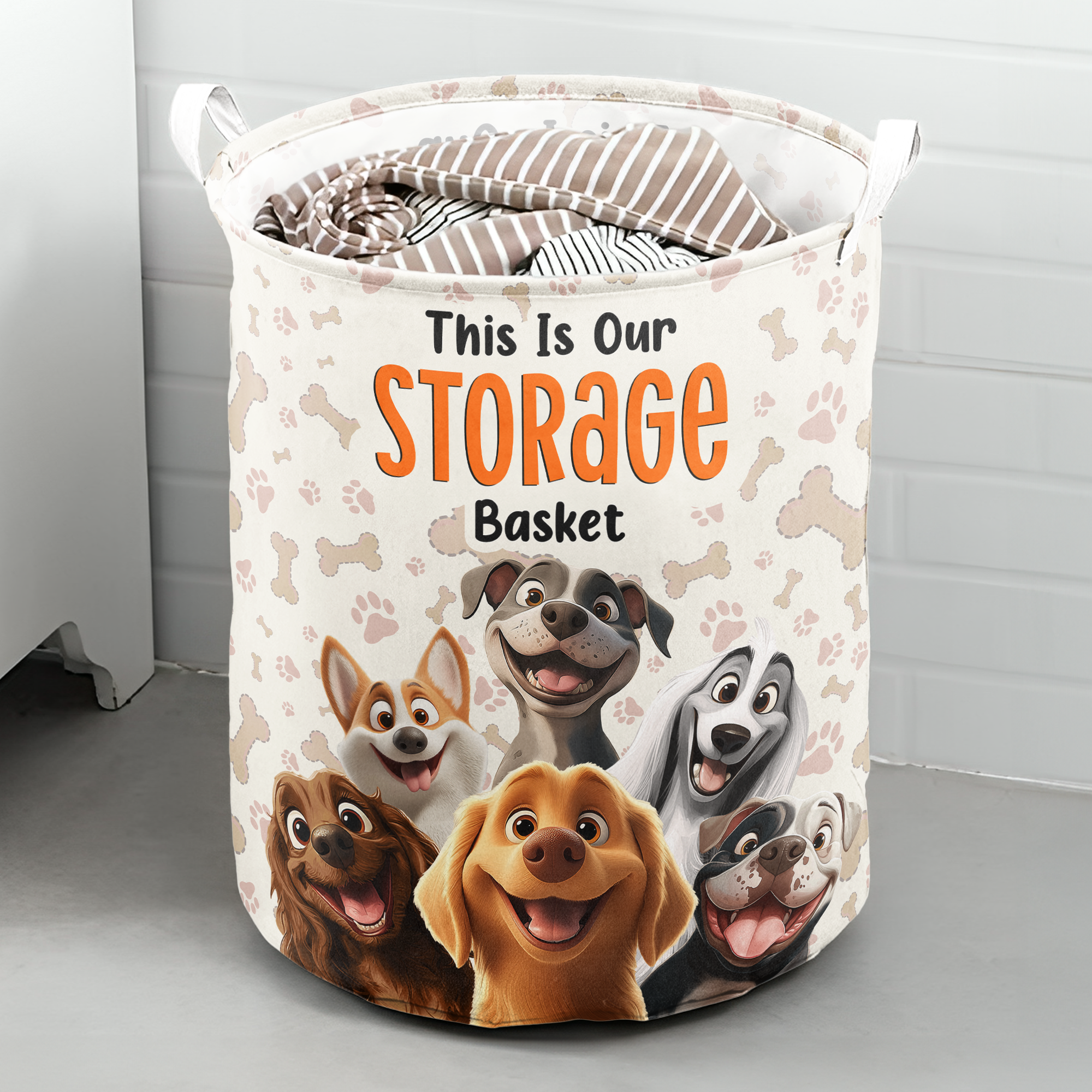 This Is My Storage Basket Dog Lovers - Personalized Laundry Storage Basket