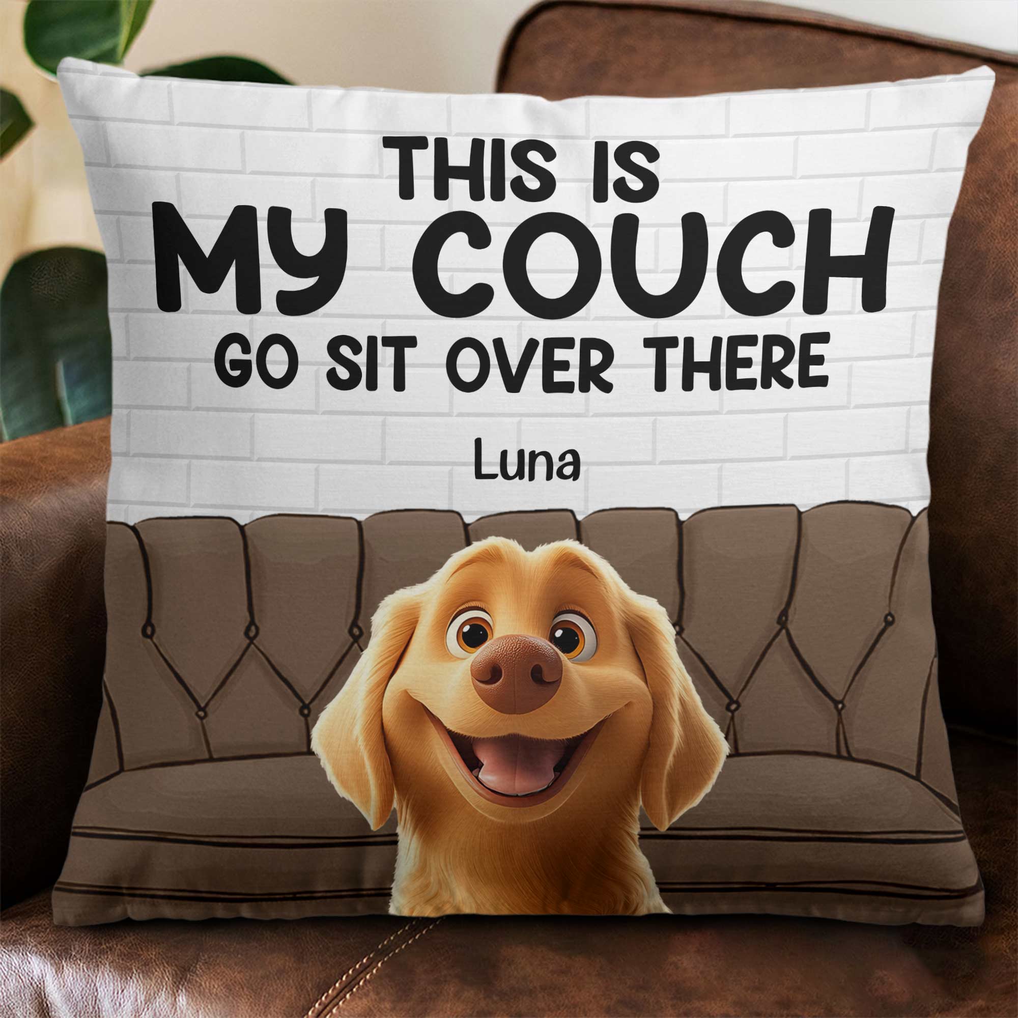 This Is Our Couch - New Cartoon Pet - Personalized Pillow (Insert Included)