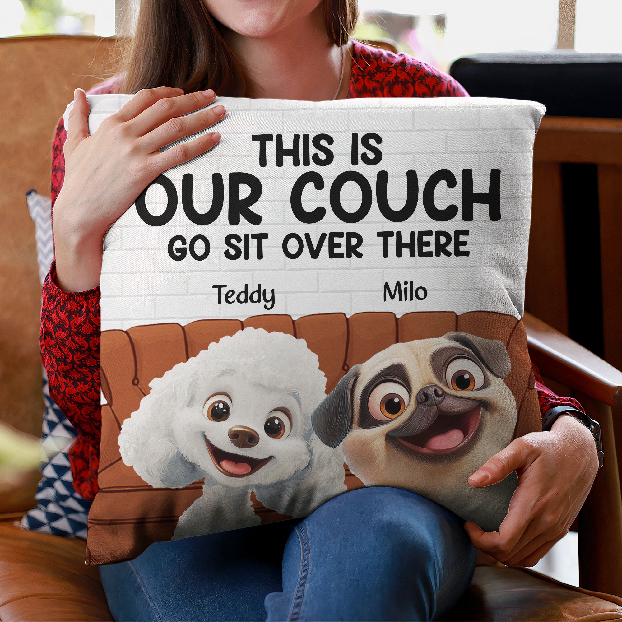 This Is Our Couch - New Cartoon Pet - Personalized Pillow (Insert Included)