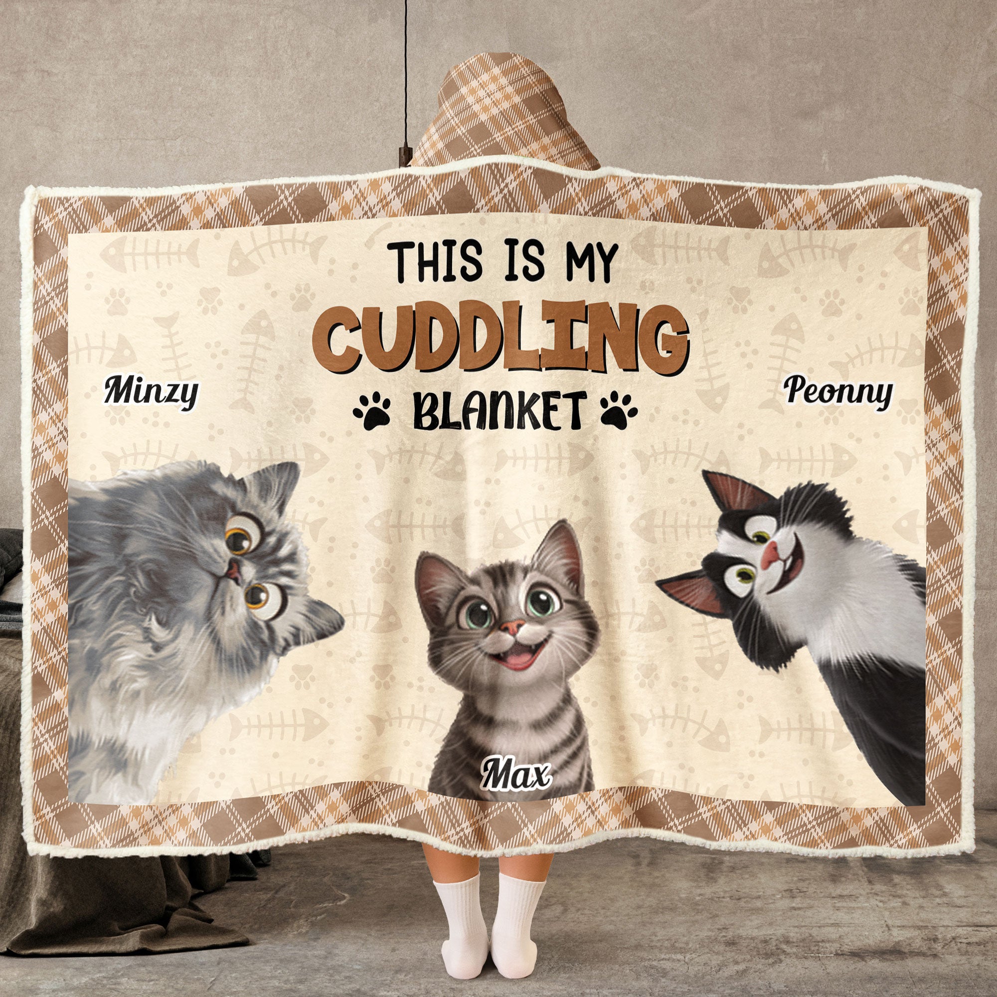 This Is Our Cuddling Blanket - Personalized Wearable Blanket Hoodie