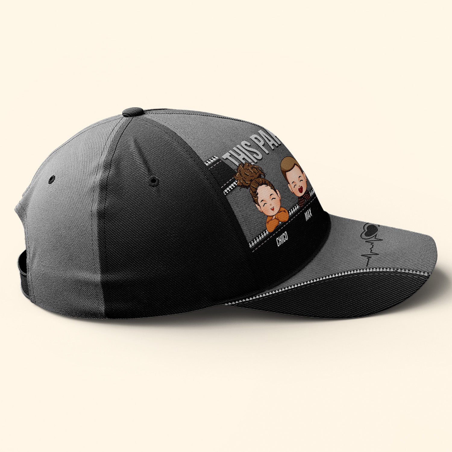 This Papa Belongs To - Personalized Classic Cap