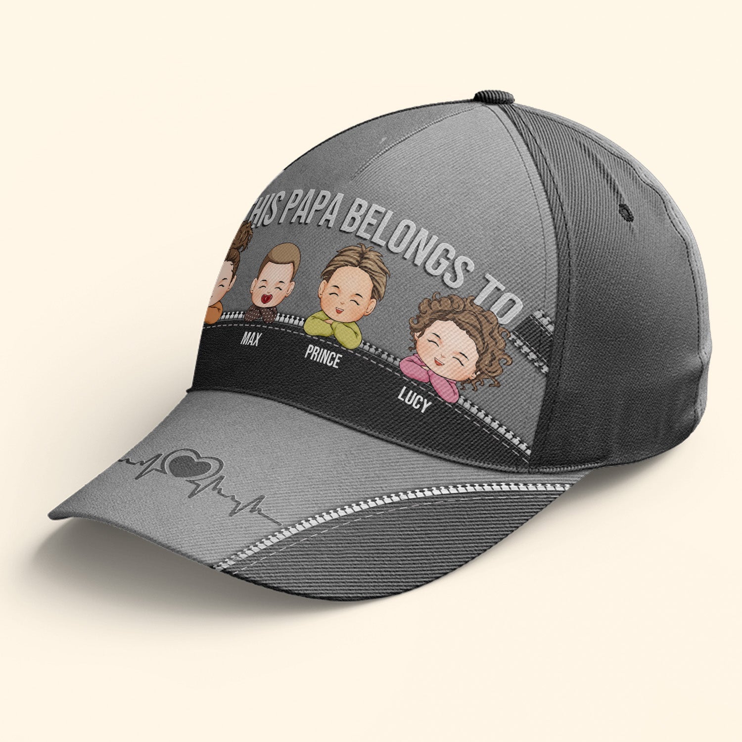 This Papa Belongs To - Personalized Classic Cap