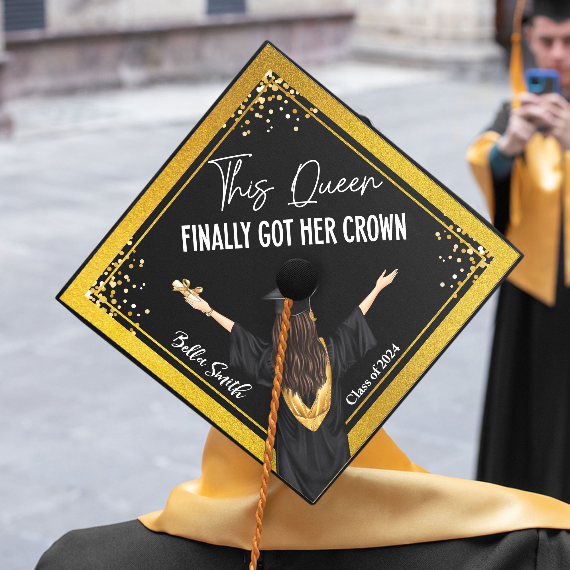 This Queen Finally Got Her Crown - Personalized Cap Topper