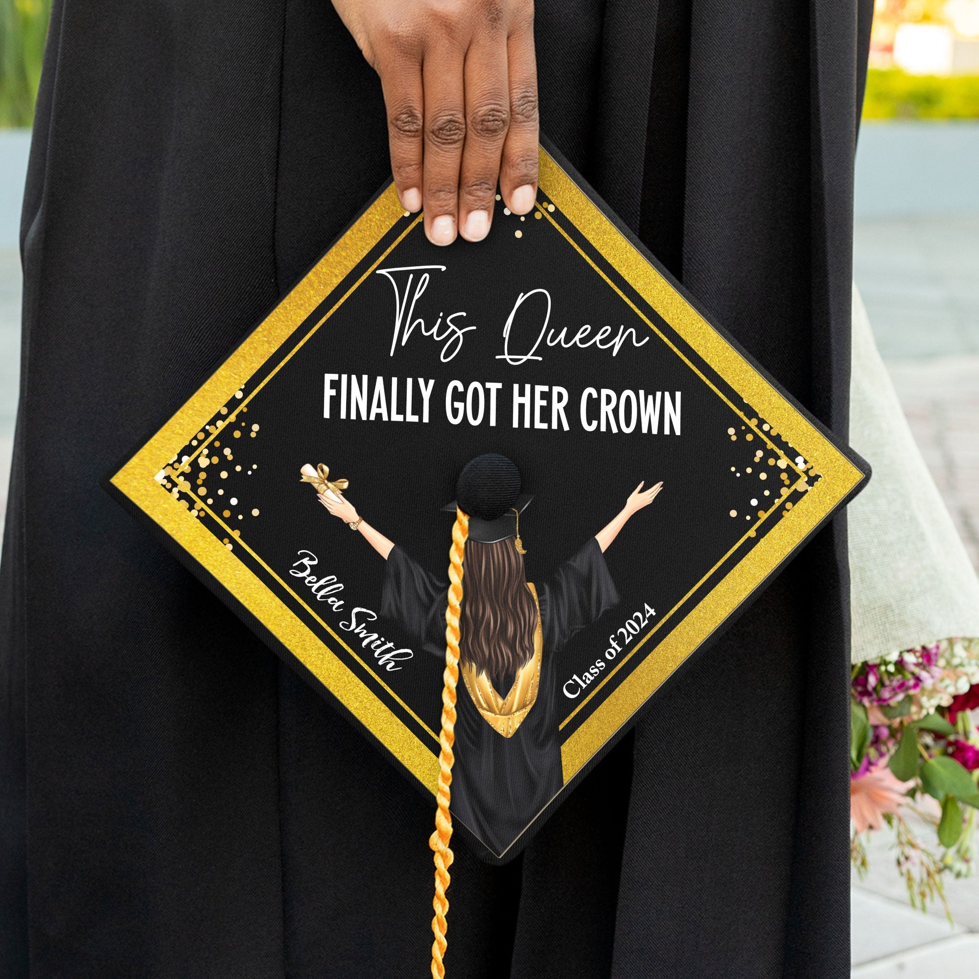 This Queen Finally Got Her Crown - Personalized Cap Topper