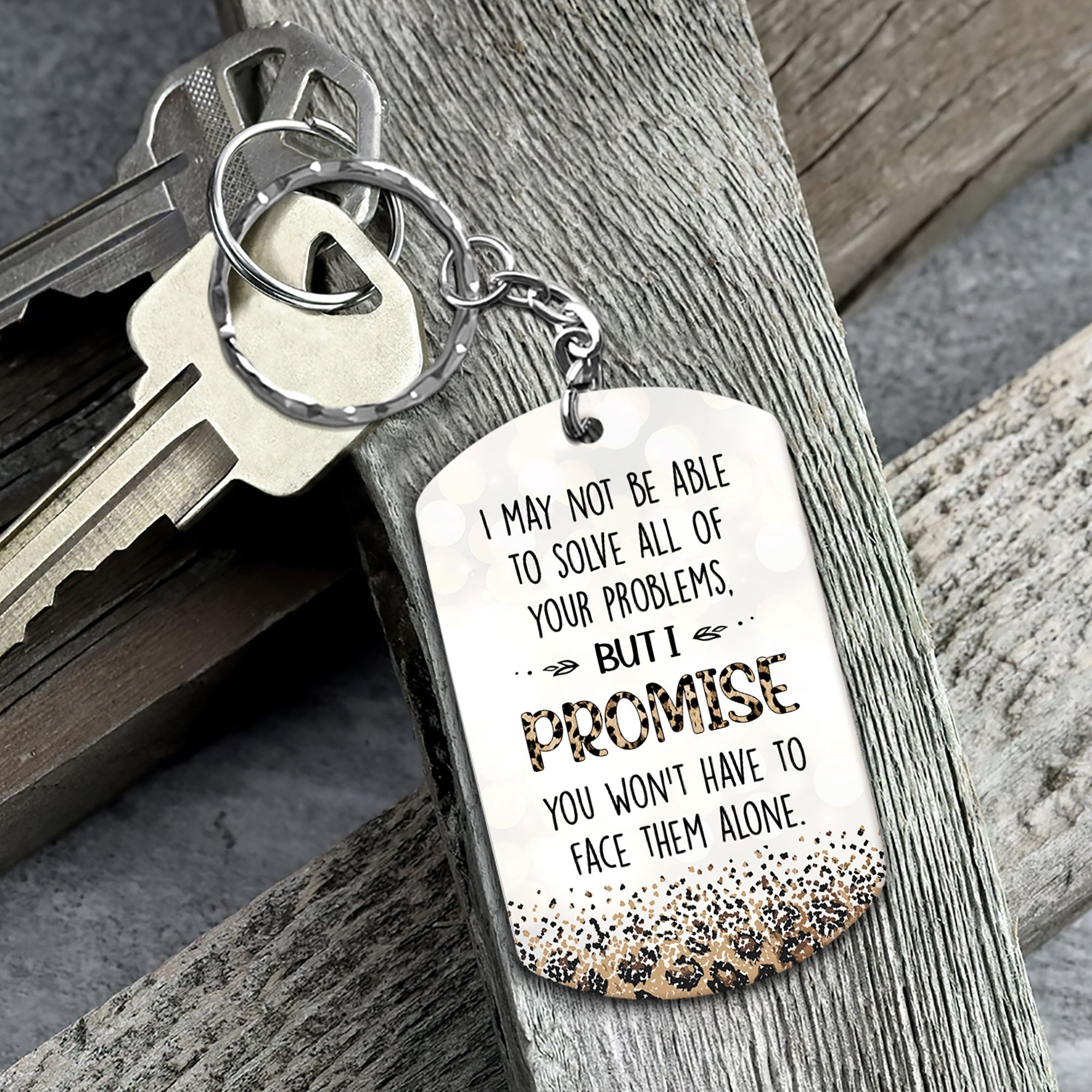 Through Thick & Thin - Personalized Keychain