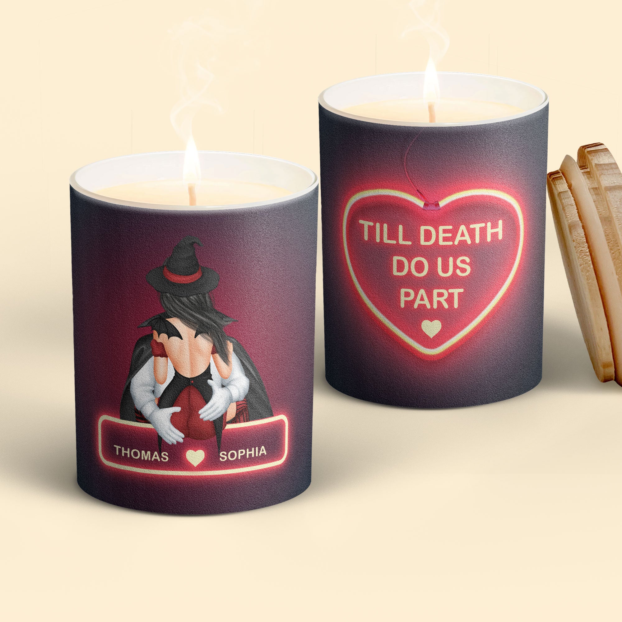 Till Death Do Us Part - Personalized Candle