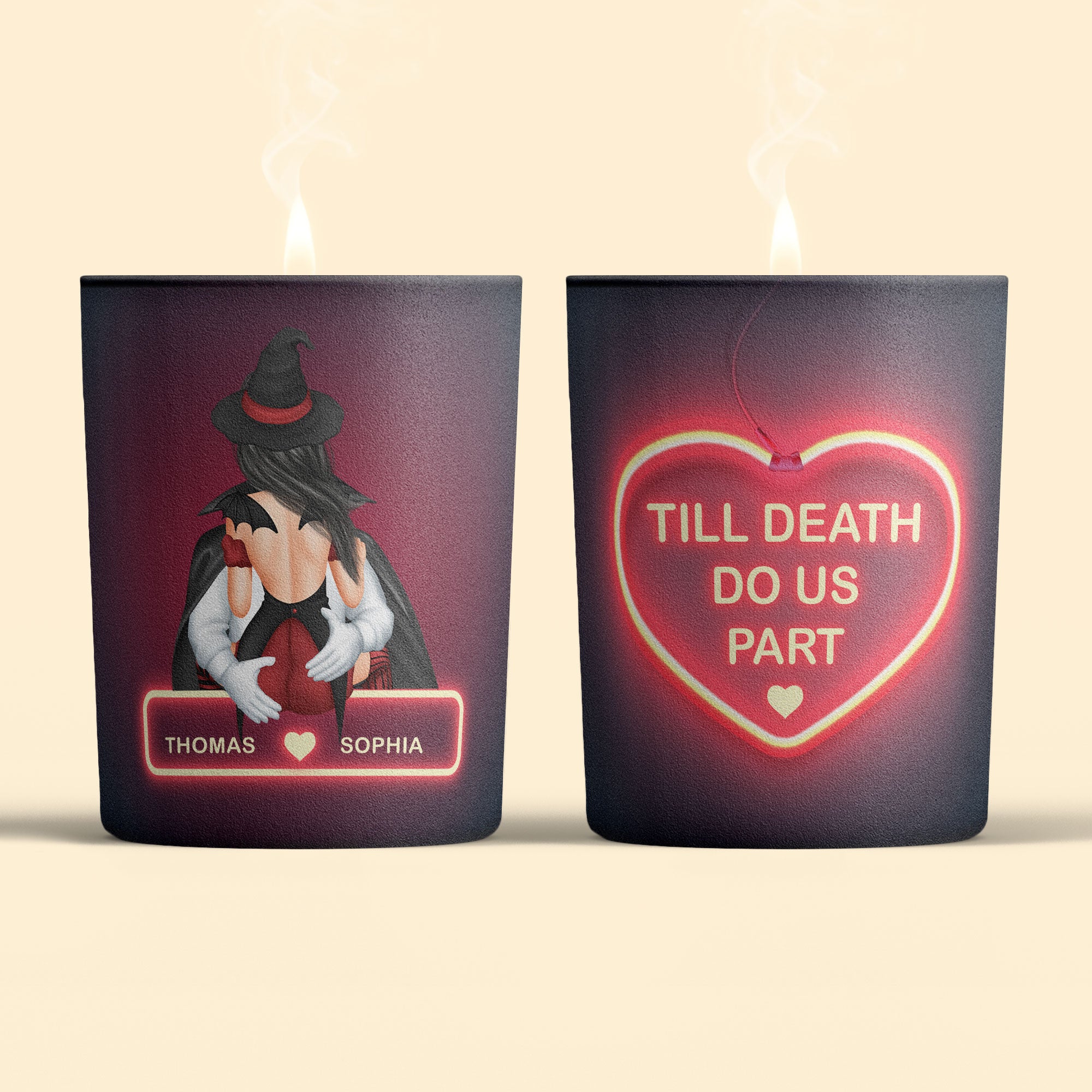 Till Death Do Us Part - Personalized Candle