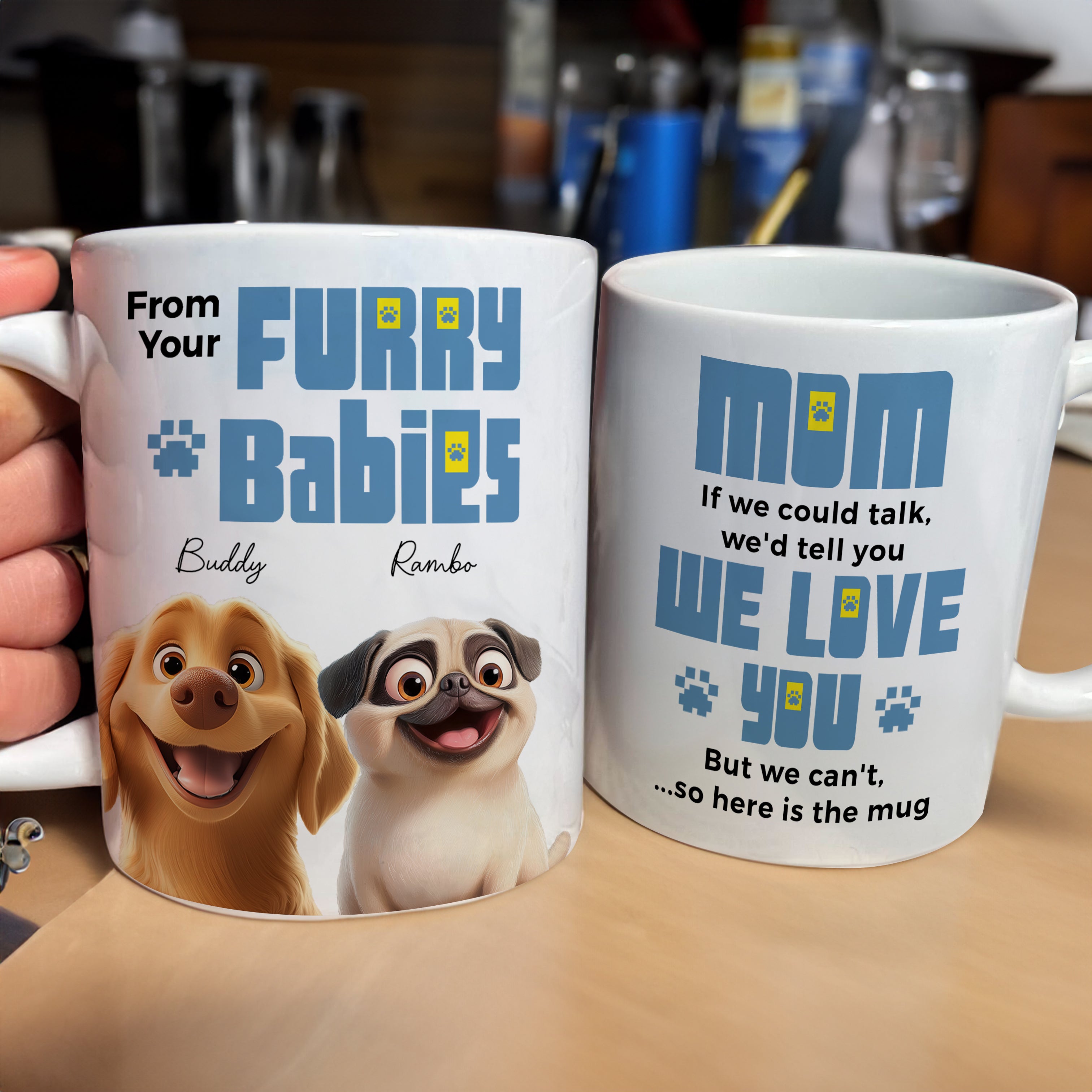 To Dog Mom, We'd Tell You We Love You - Personalized Mug