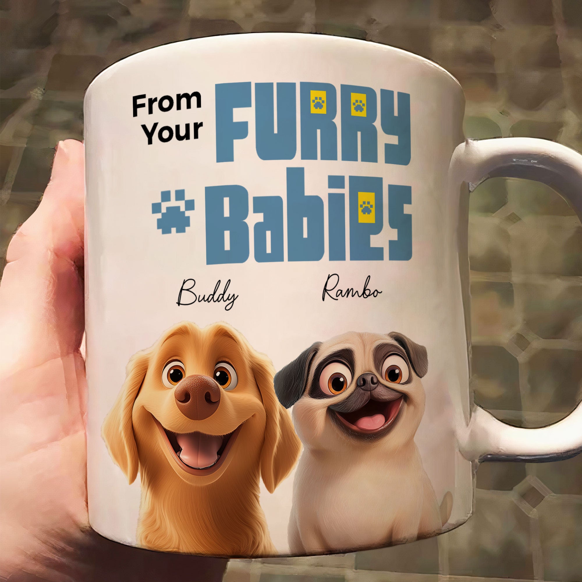 To Dog Mom, We'd Tell You We Love You - Personalized Mug