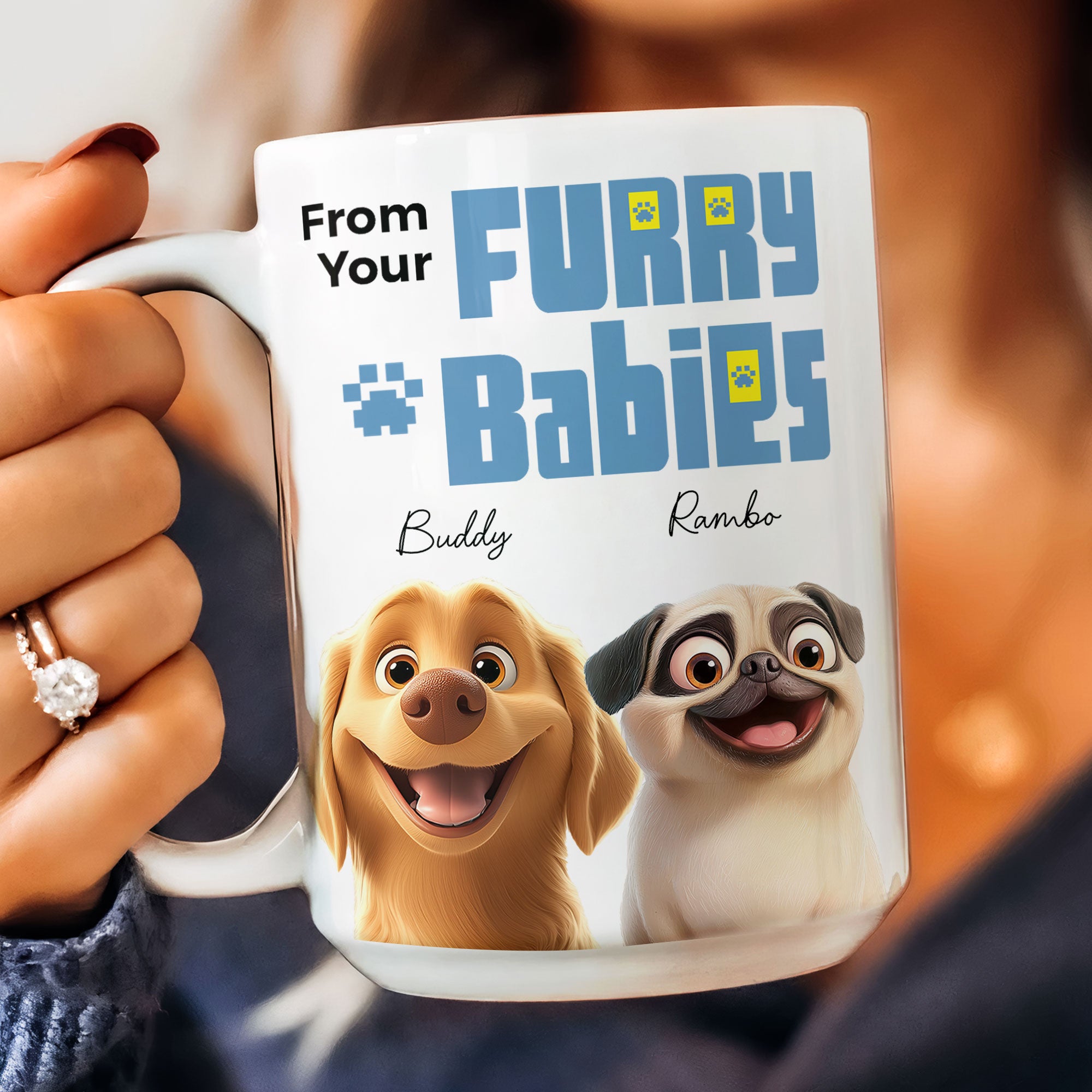 To Dog Mom, We'd Tell You We Love You - Personalized Mug