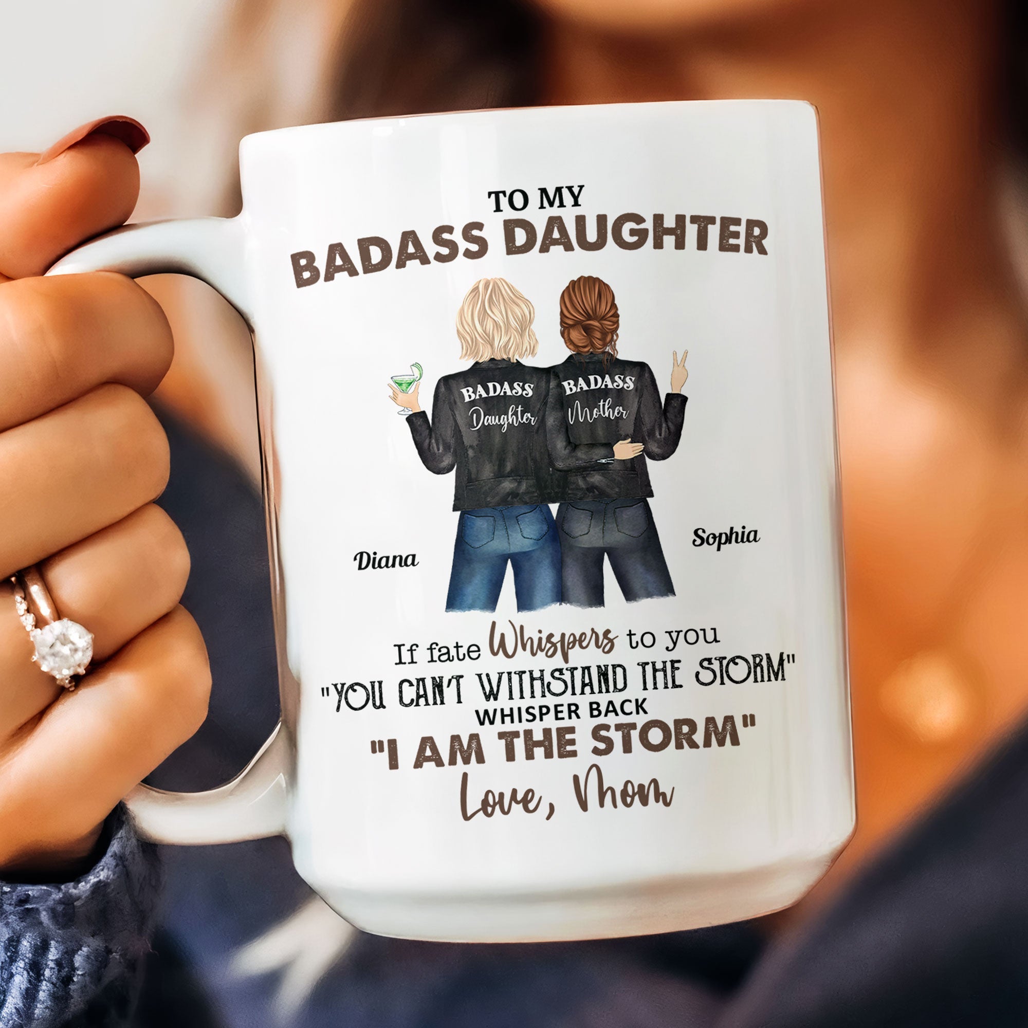 To My Bada** Daughter From Mom - Personalized Mug