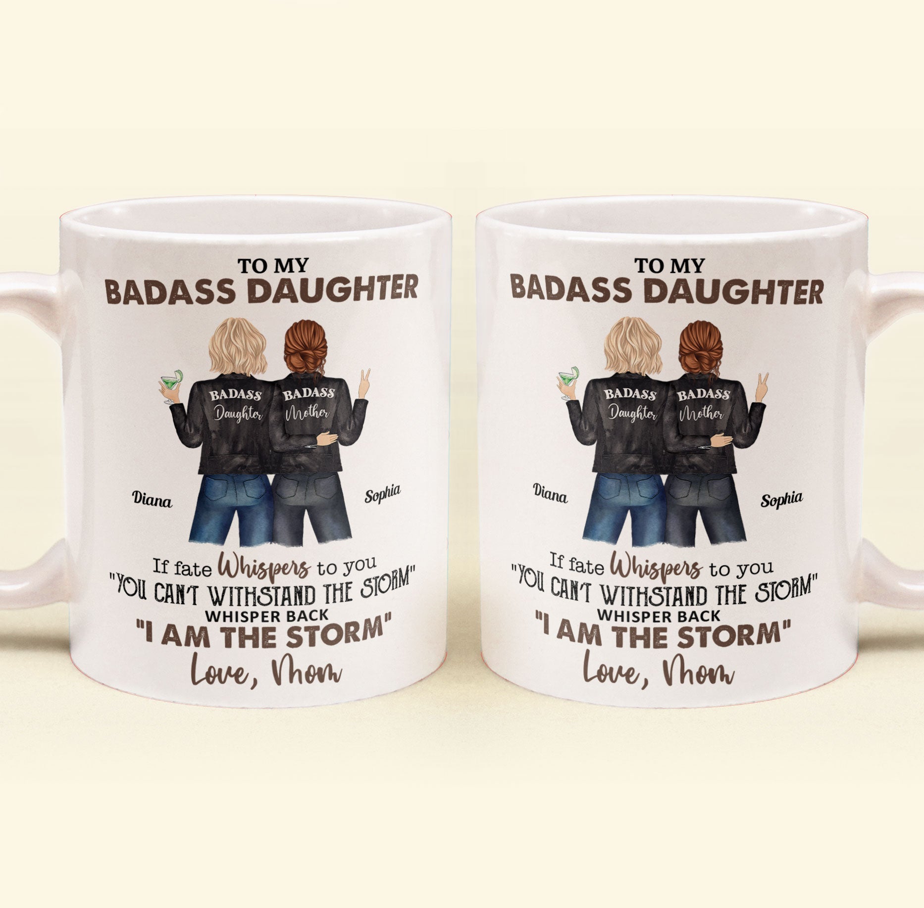 To My Bada** Daughter From Mom - Personalized Mug