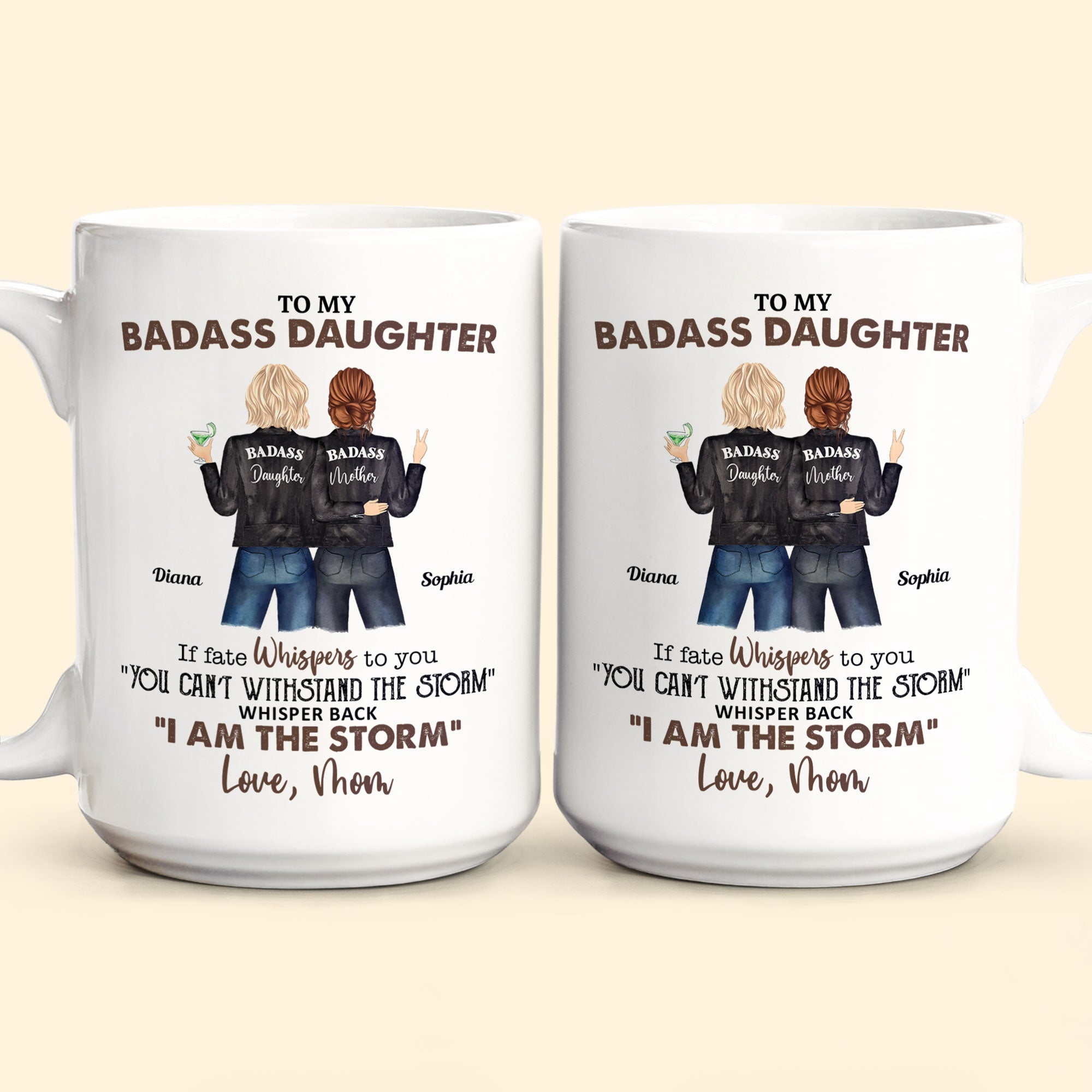 To My Bada** Daughter From Mom - Personalized Mug