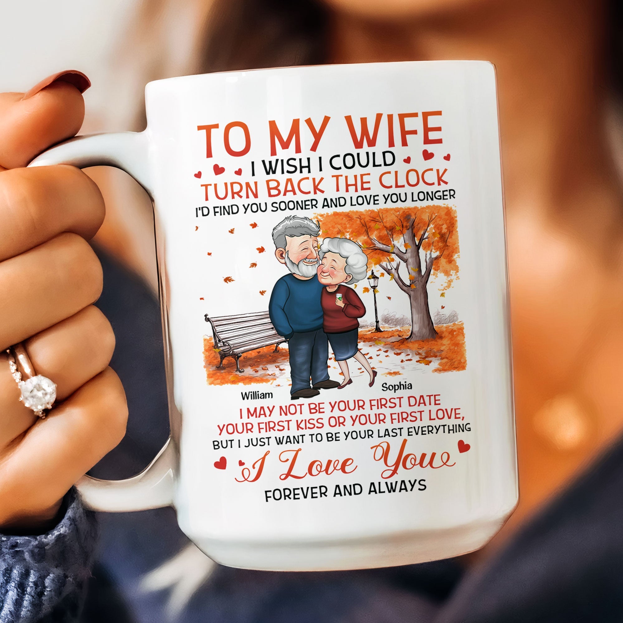 To My Wife I Wish I Could Turn Back The Clock - Personalized Mug