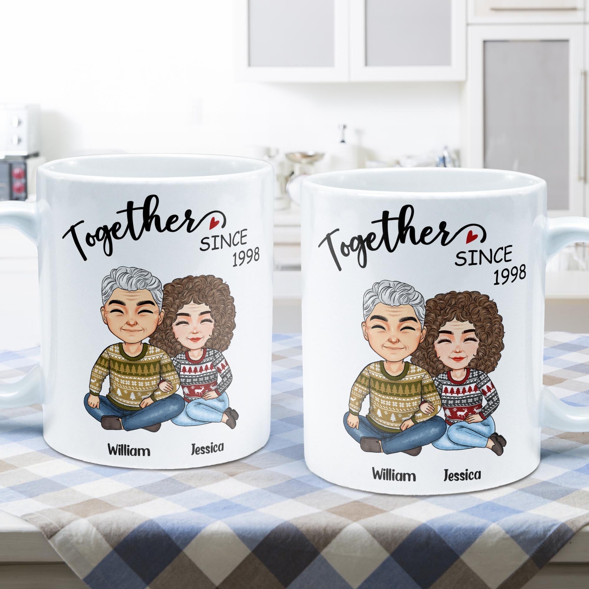 Together Husband And Wife - Personalized Mug - Christmas Gift For Husband, Wife - Gift From Sons, Daughters To Parents