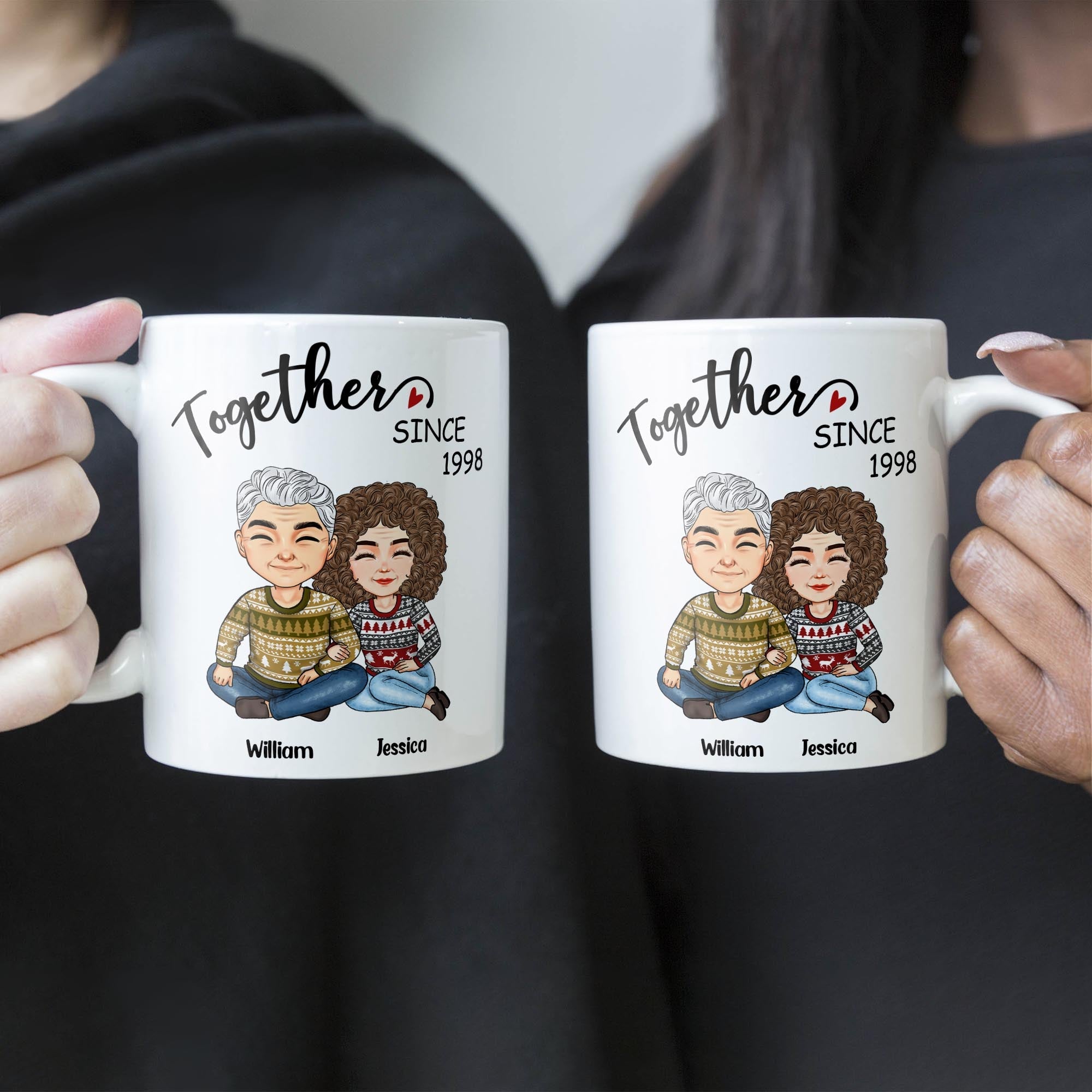 Together Husband And Wife - Personalized Mug - Christmas Gift For Husband, Wife - Gift From Sons, Daughters To Parents