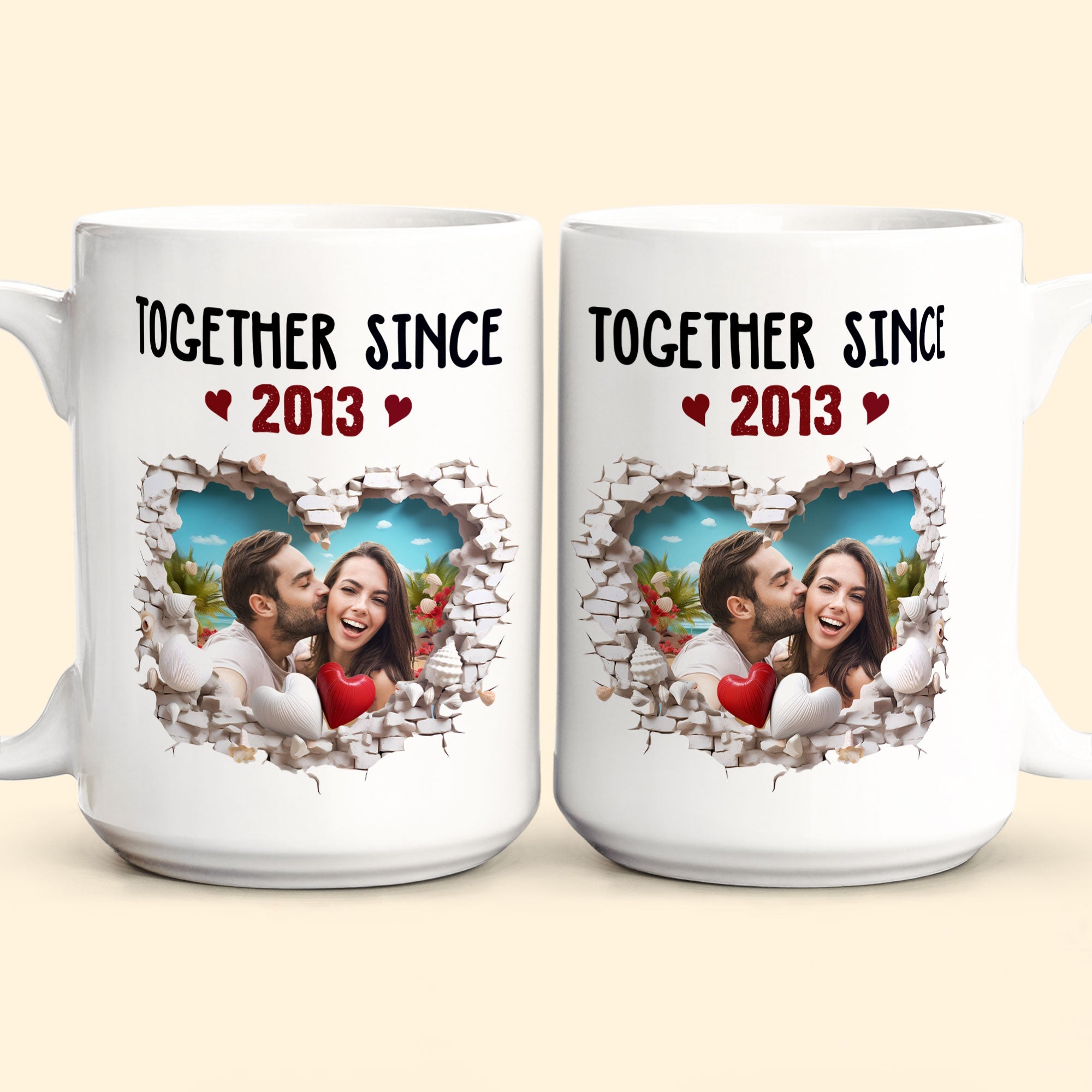 Together Since Anniversary Gift - Personalized Photo Mug