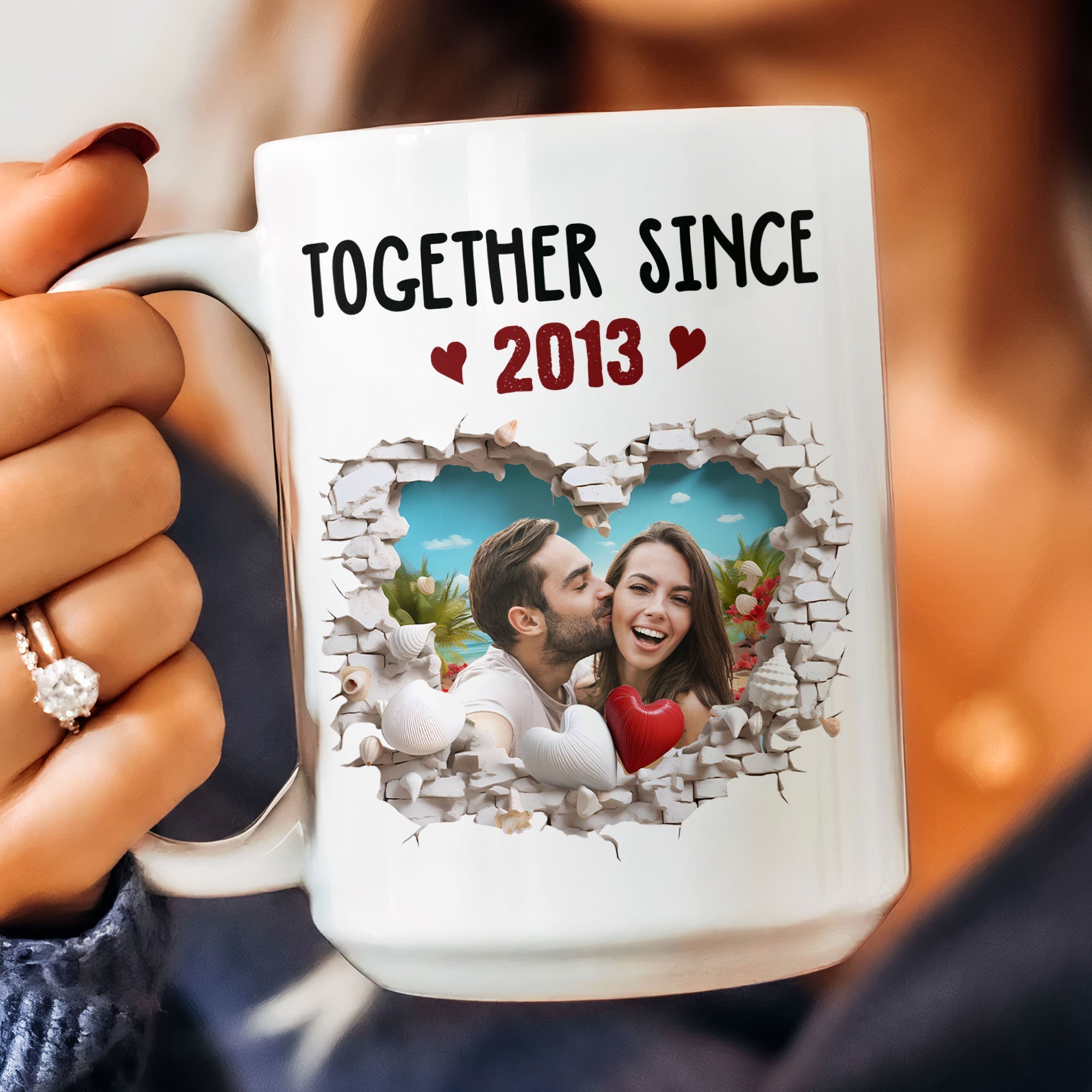 Together Since Anniversary Gift - Personalized Photo Mug