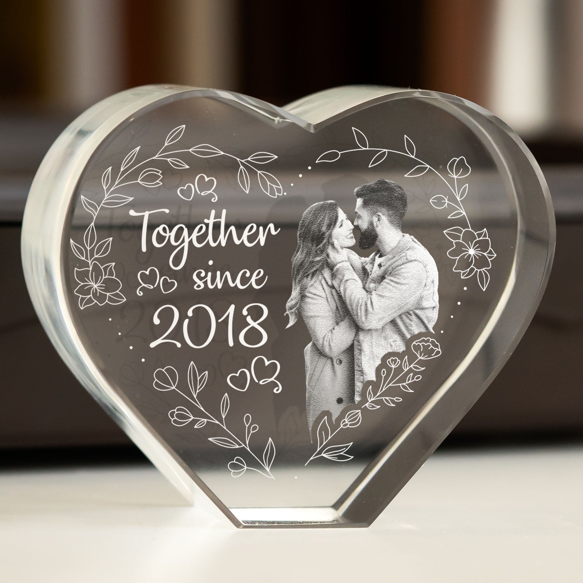 Together Since Couple - Custom 3D Crystal Photo