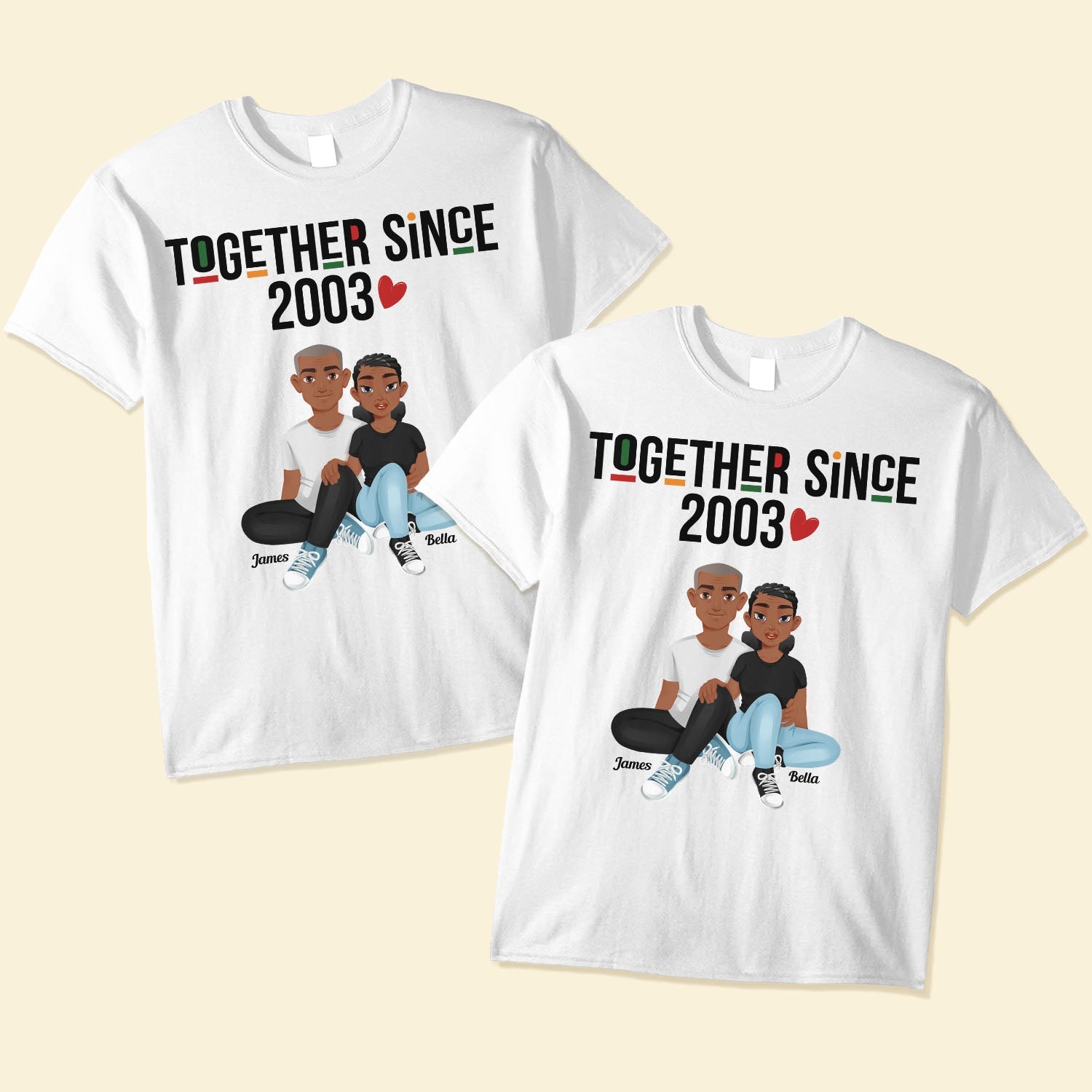 Together Since - Personalized Matching Shirts