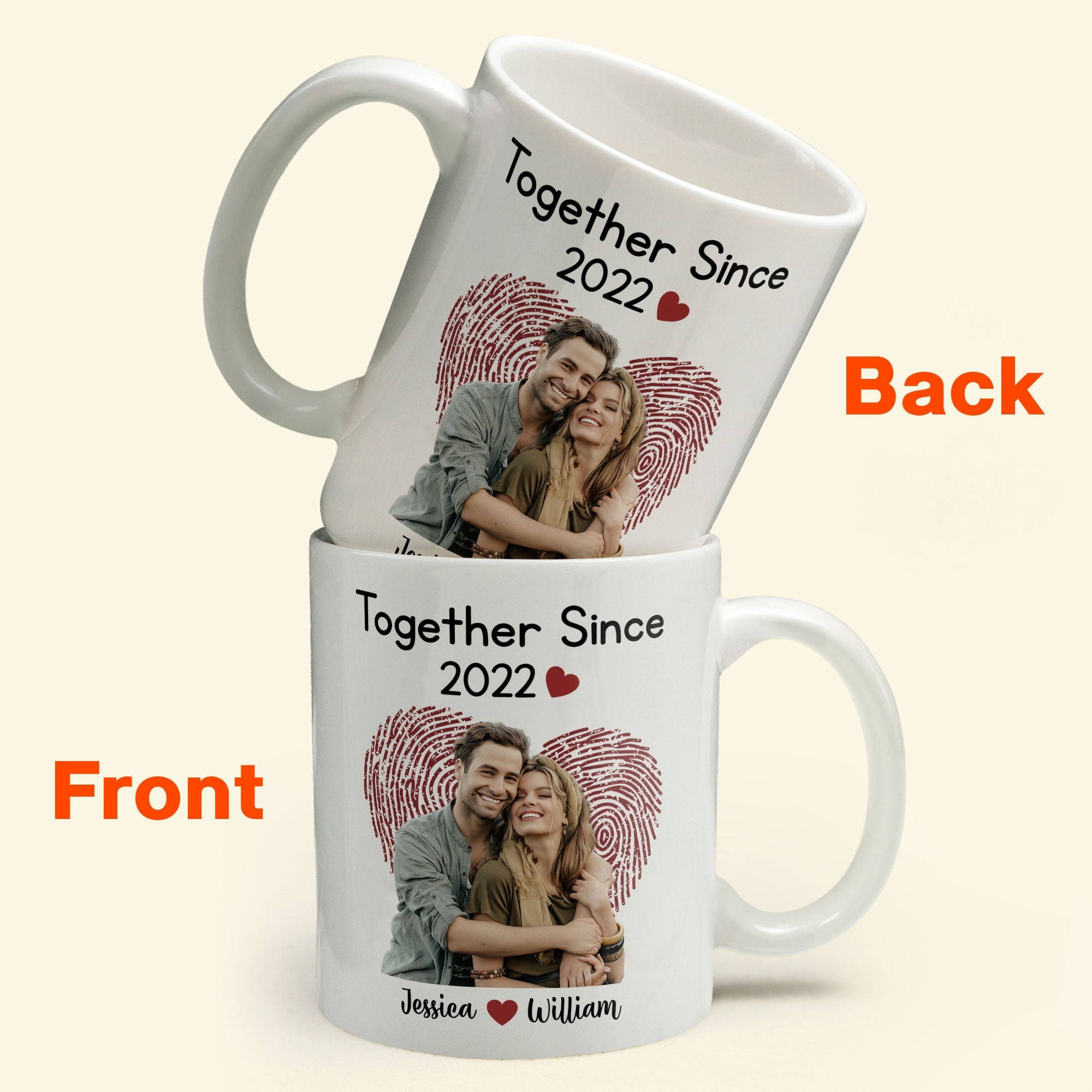 Together Since Picture Customized - Personalized Mug