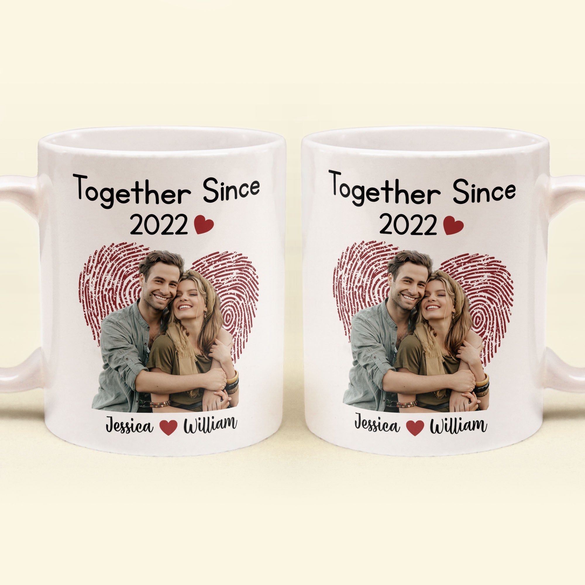 Together Since Picture Customized - Personalized Mug